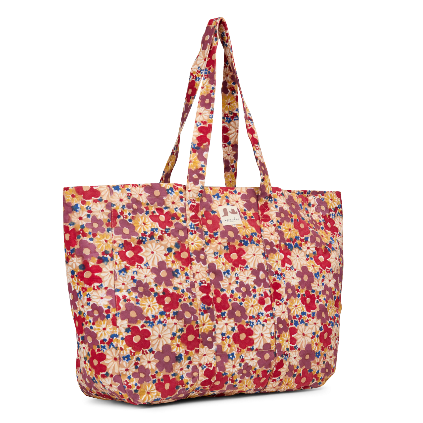 Cotton tote bag APACHES COLLECTIONS Brown