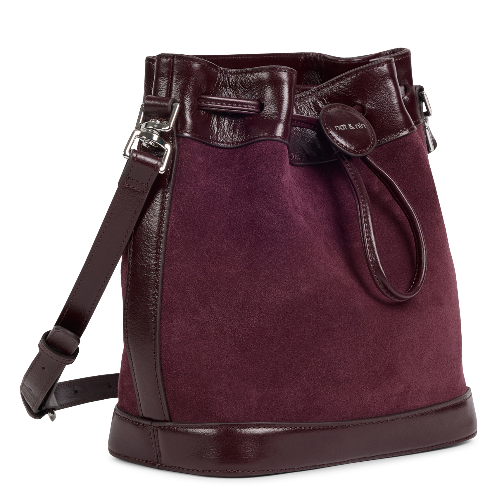 Sac seau en cuir NAT & NIN Violet