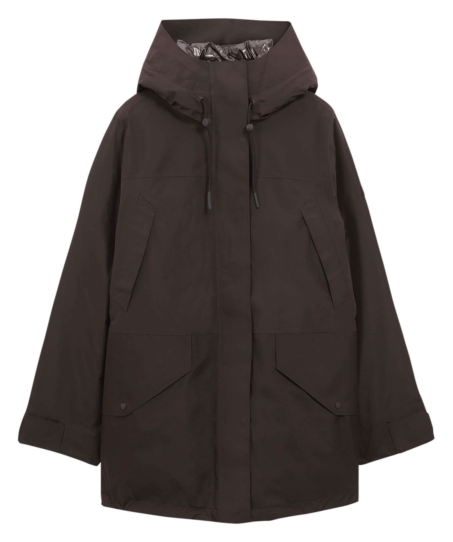 Mittellanger, weiter Parka mit Kapuze AIGLE Braun