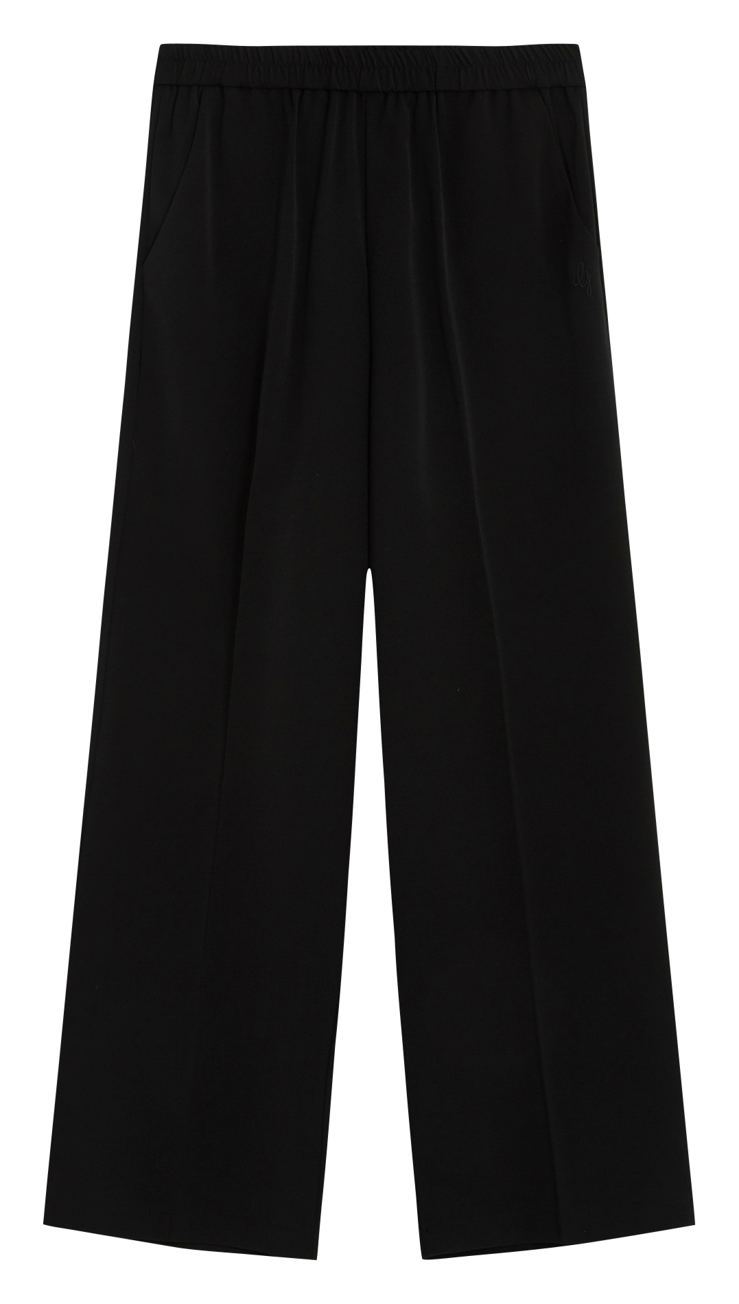 Rechte broek met halfhoge taille GRACE ET MILA Zwart