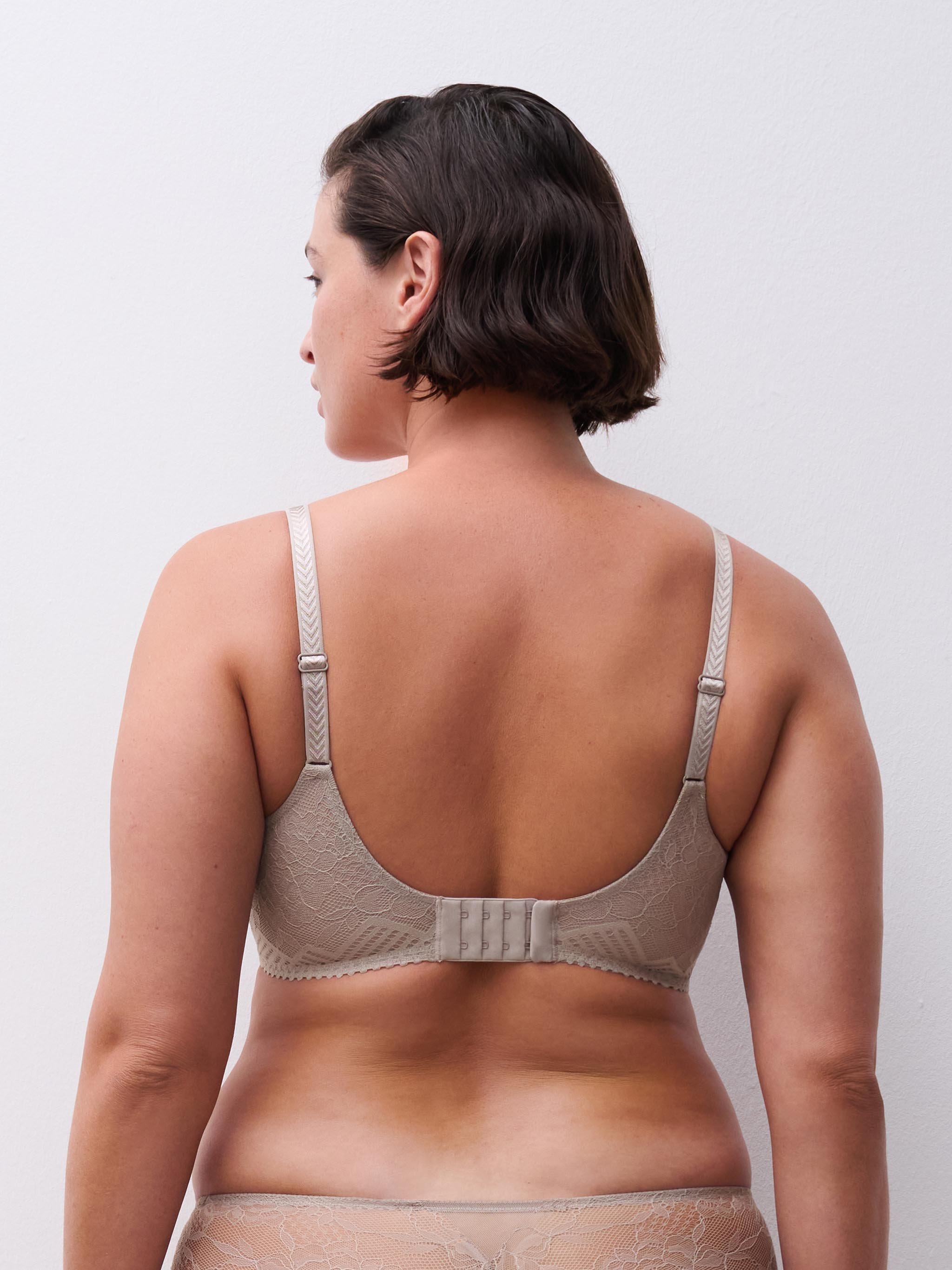 Non-wired support bra with cups CHANTELLE Brown