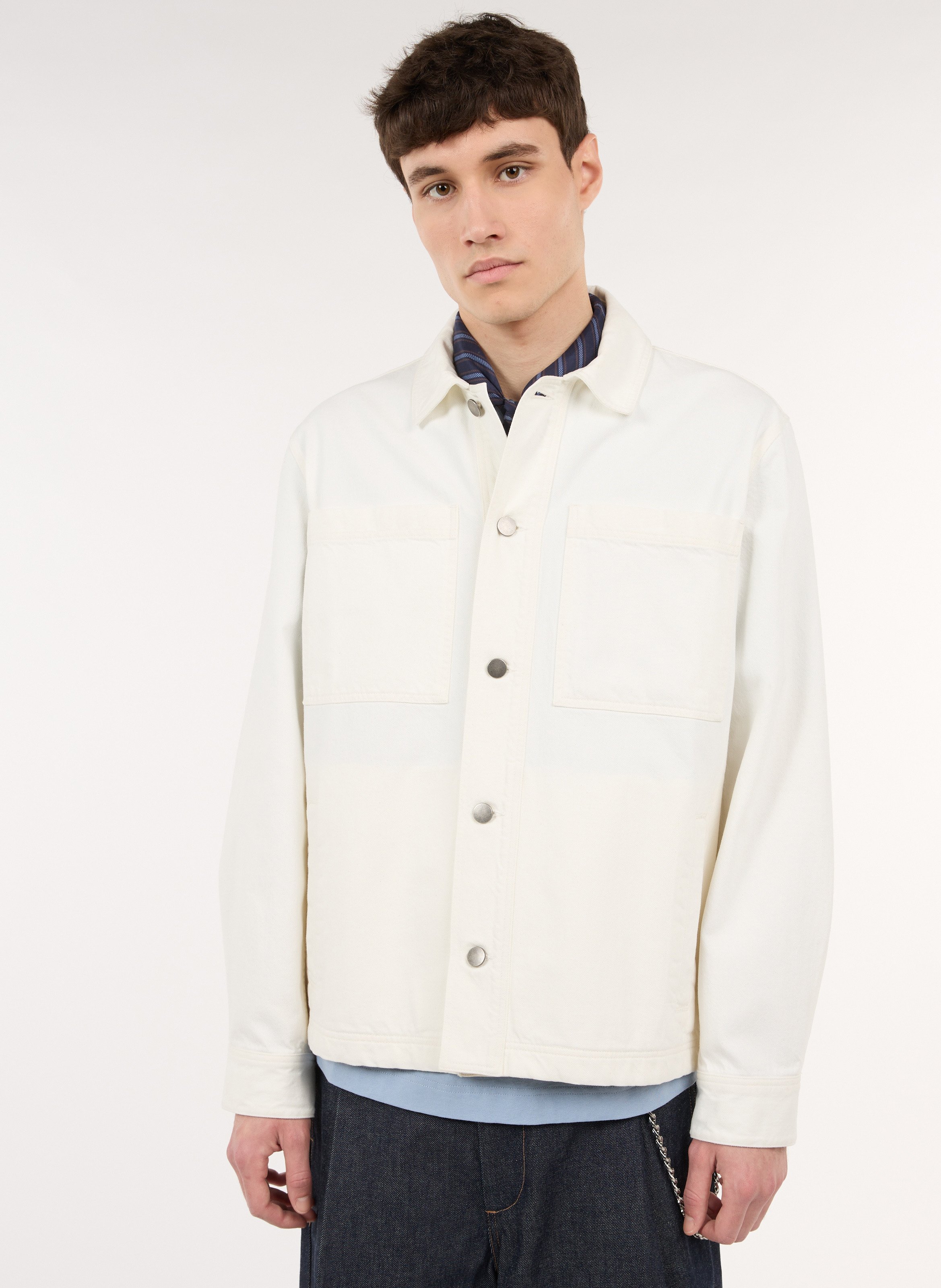 Oversize-Baumwolljacke mit klassischem Kragen SAISON 1865
