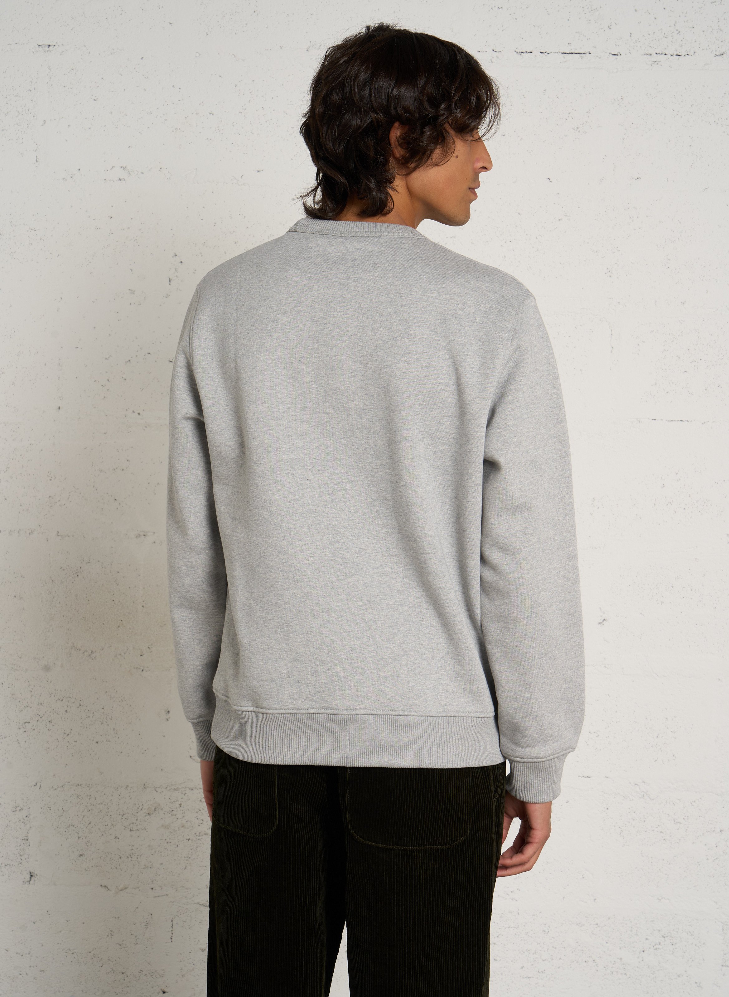 Einfarbiges Sweatshirt aus Baumwolle PEPE JEANS Grau