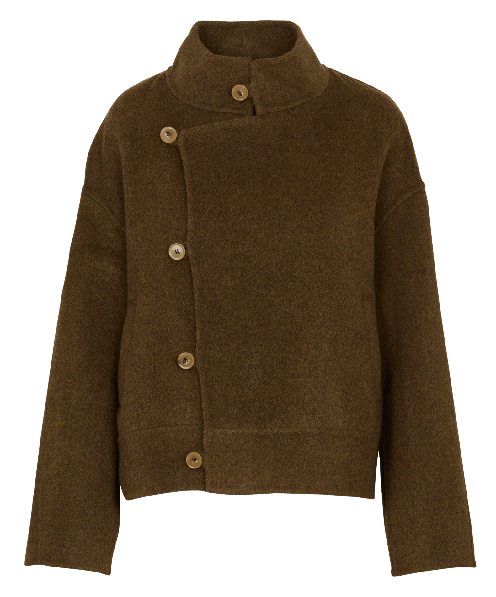 Knopfjacke aus Wollmischung SEE U SOON Khaki