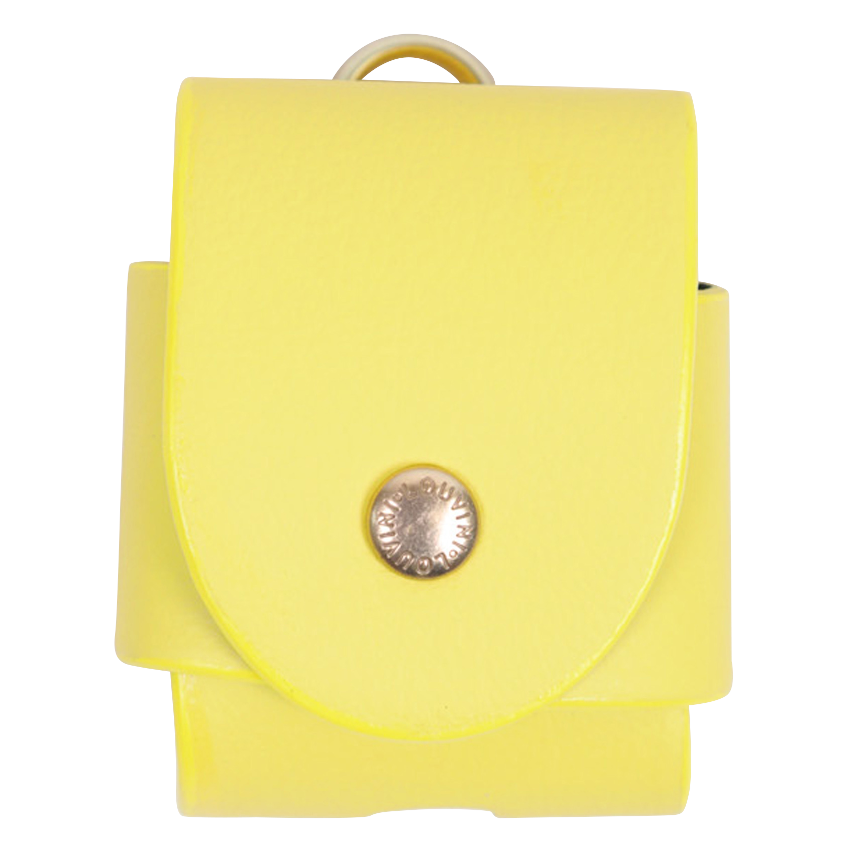 Etui pour AirPods en cuir  LOUVINI PARIS Jaune