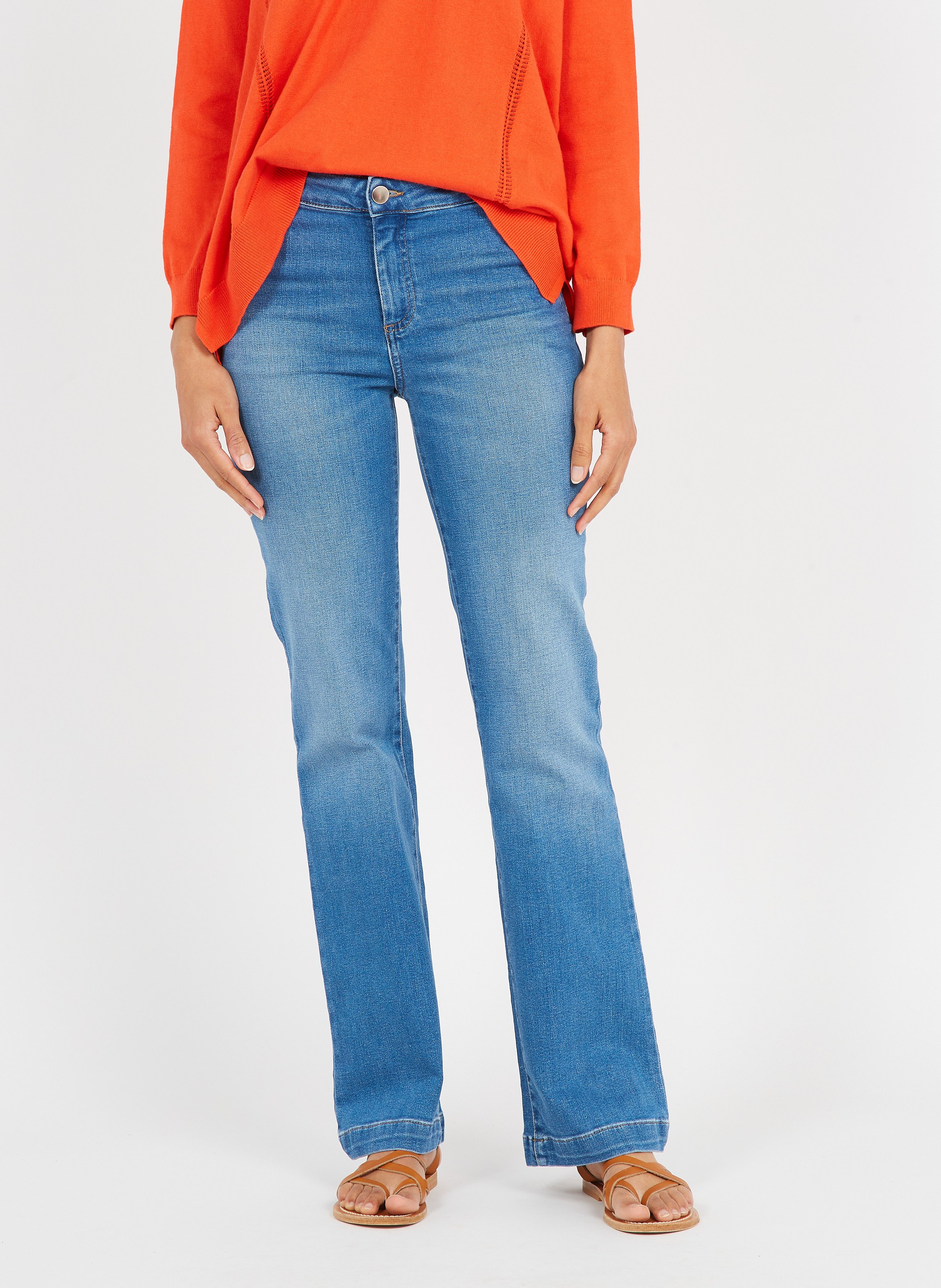 Jean droit en coton mélangé MAISON 123 Bleu