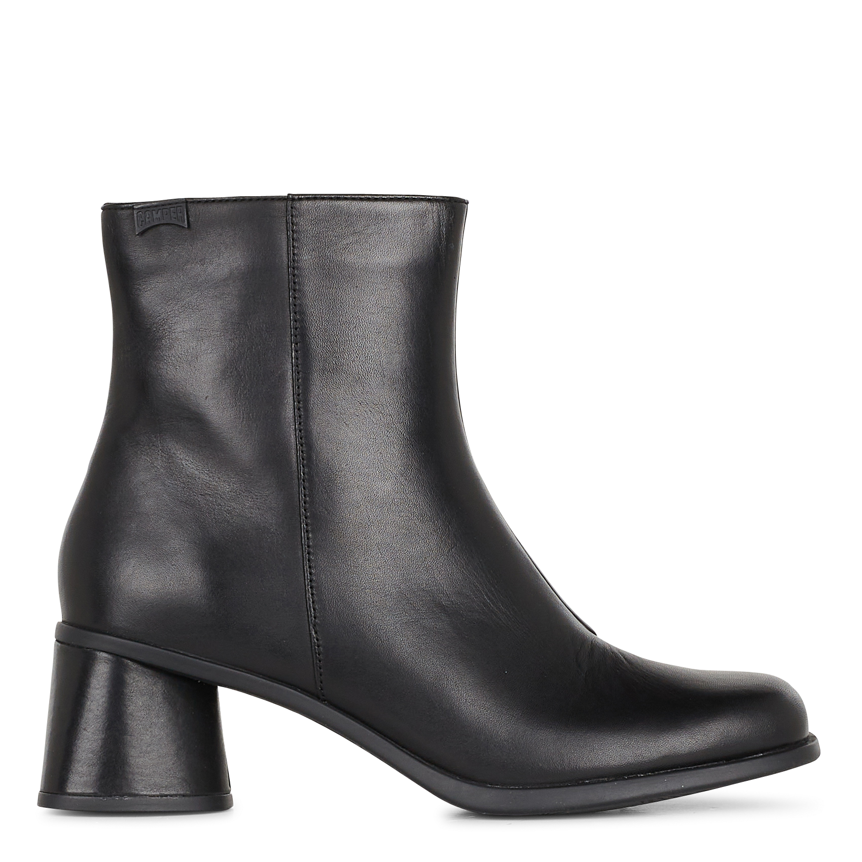 Botines Piel Lisa De Tacón Black Camper - Mujer | Place des Tendances