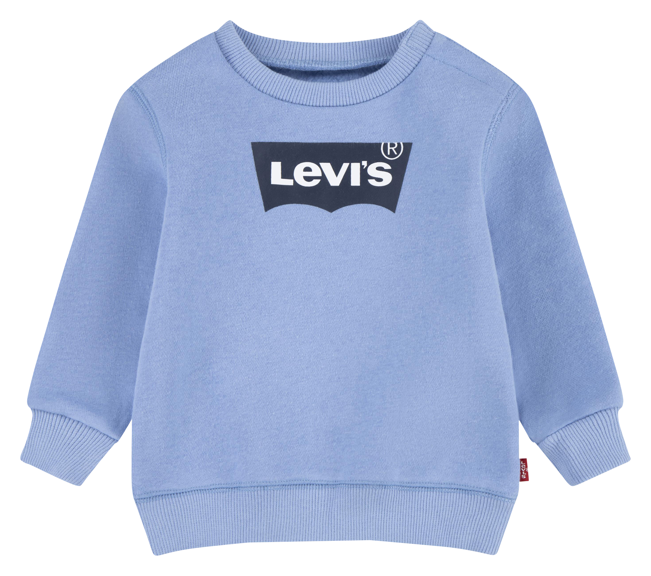 Sweat droit col rond en coton mélangé LEVI'S KIDS Bleu
