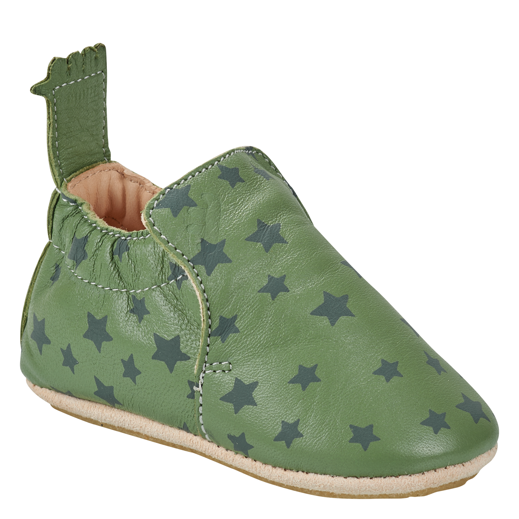 Chaussons en cuir EASY PEASY Kaki