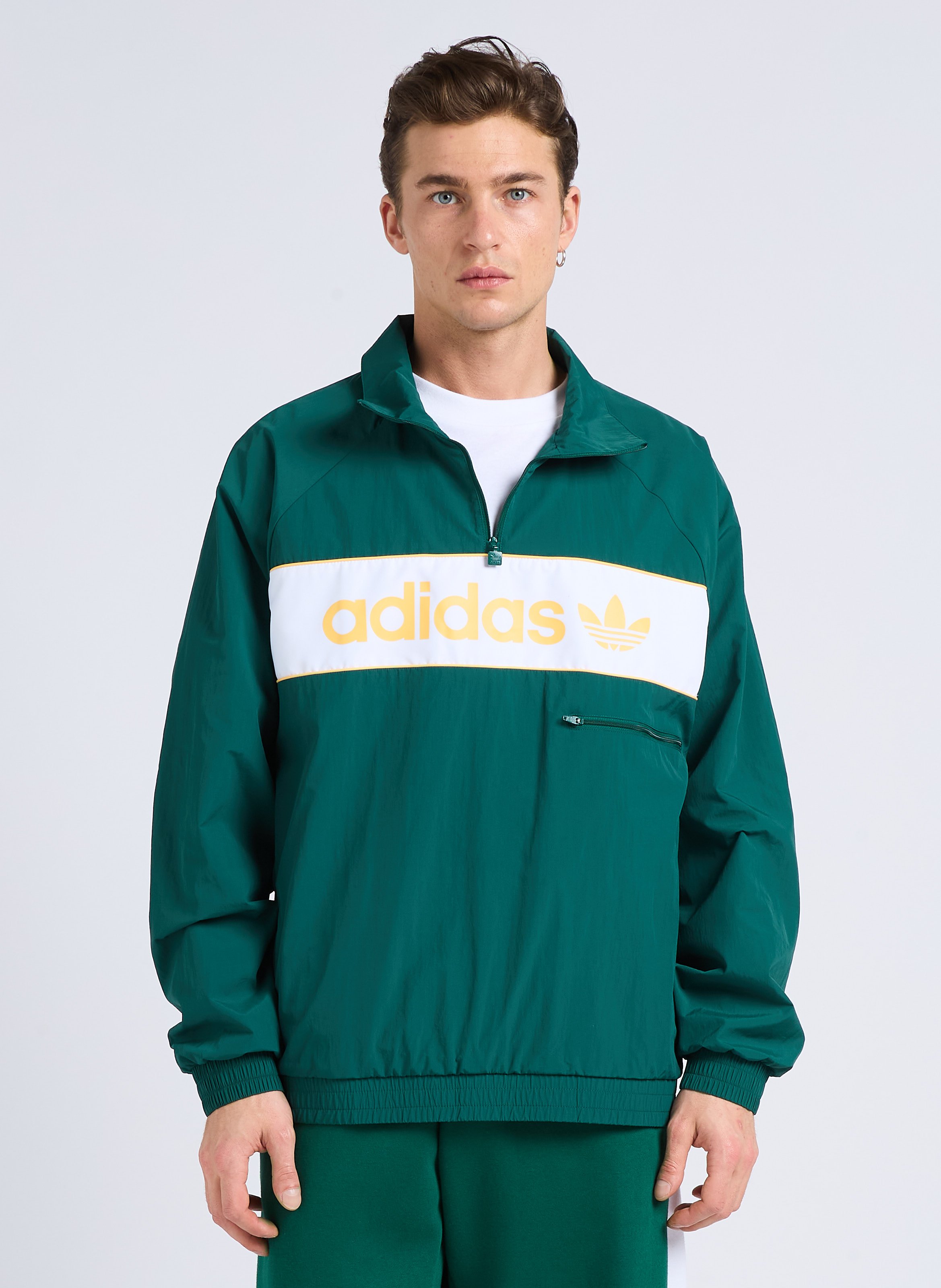 Veste ample col classique sérigraphiée  ADIDAS Vert
