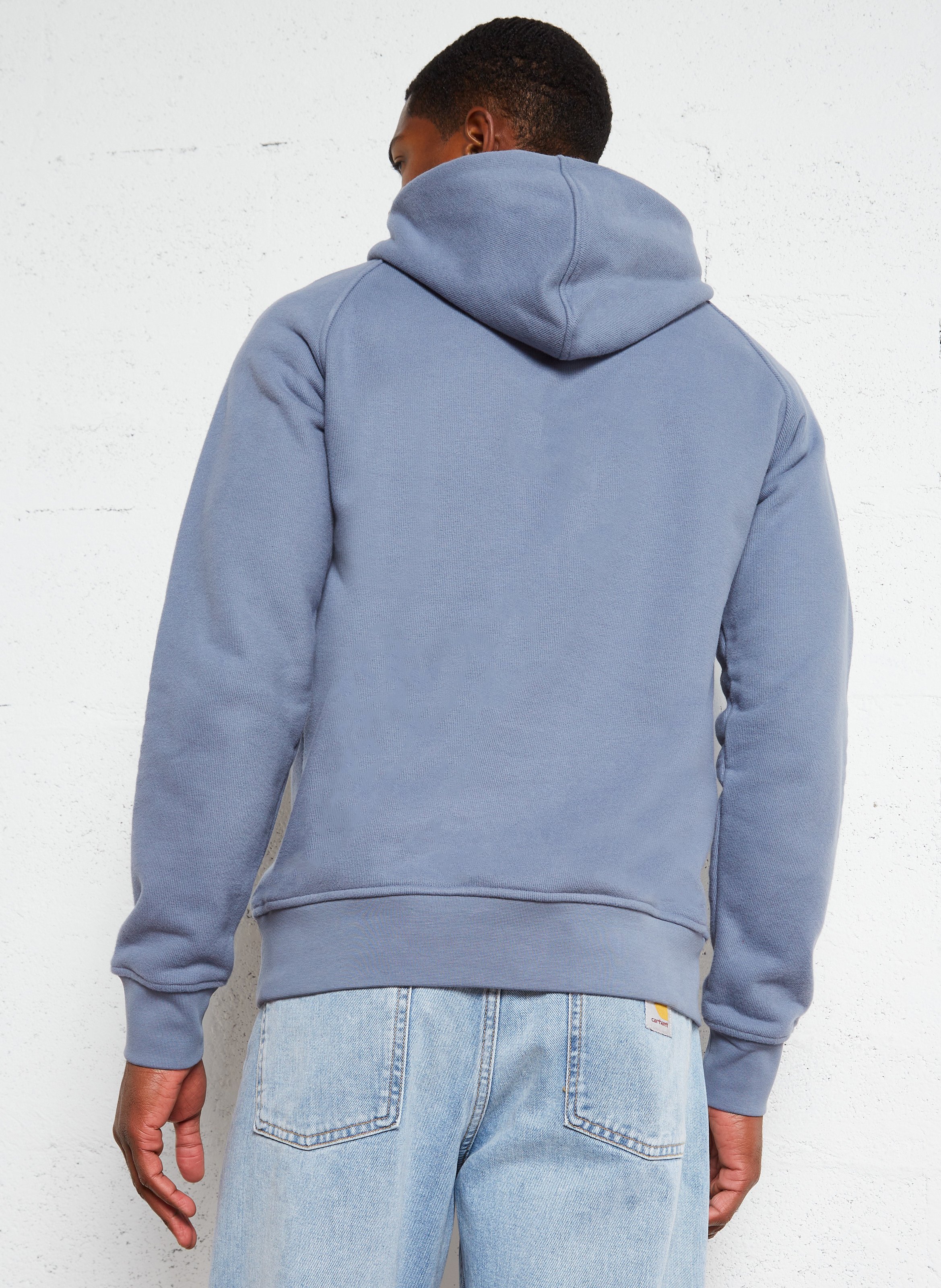 Sweat à capuche en coton mélangé K-WAY Bleu