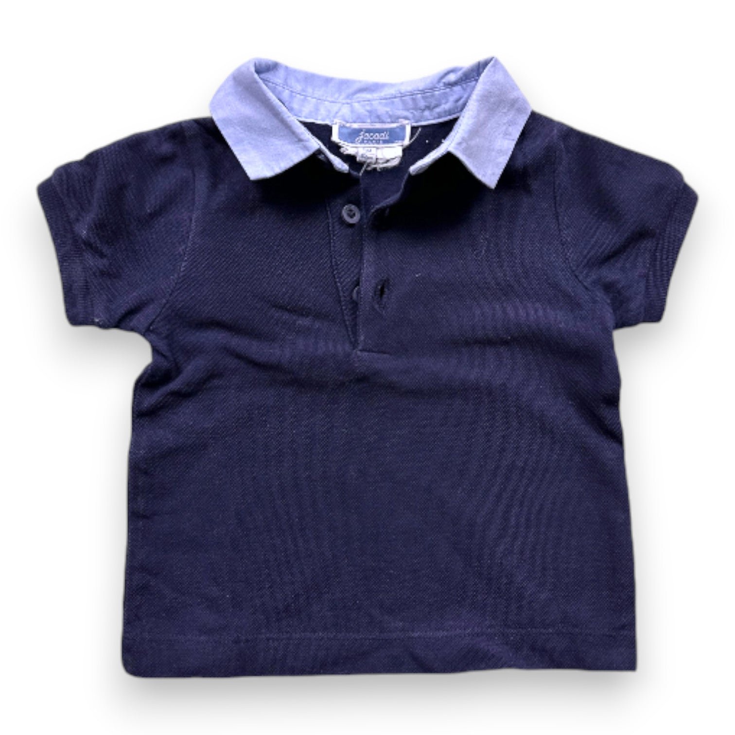 Blue baby polo - 6 months JACADI - Seconde Main Blue