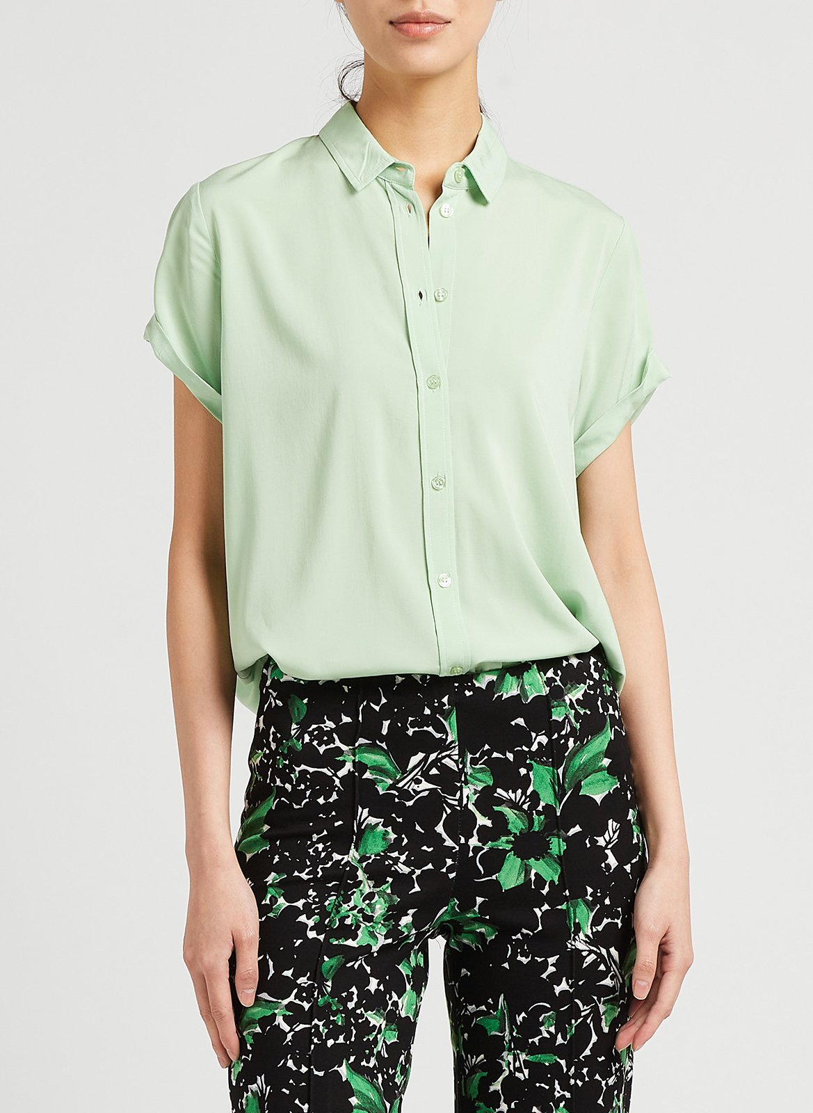 Chemise ample à col classique SAMSOE SAMSOE Vert