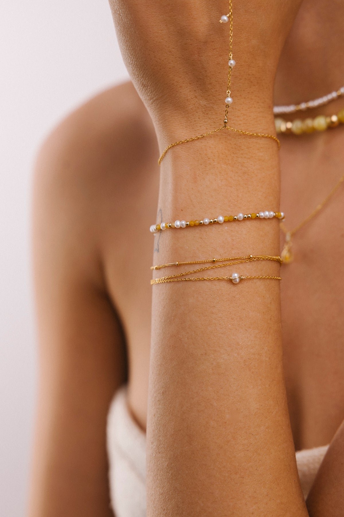 Double bracelet YAY Golden