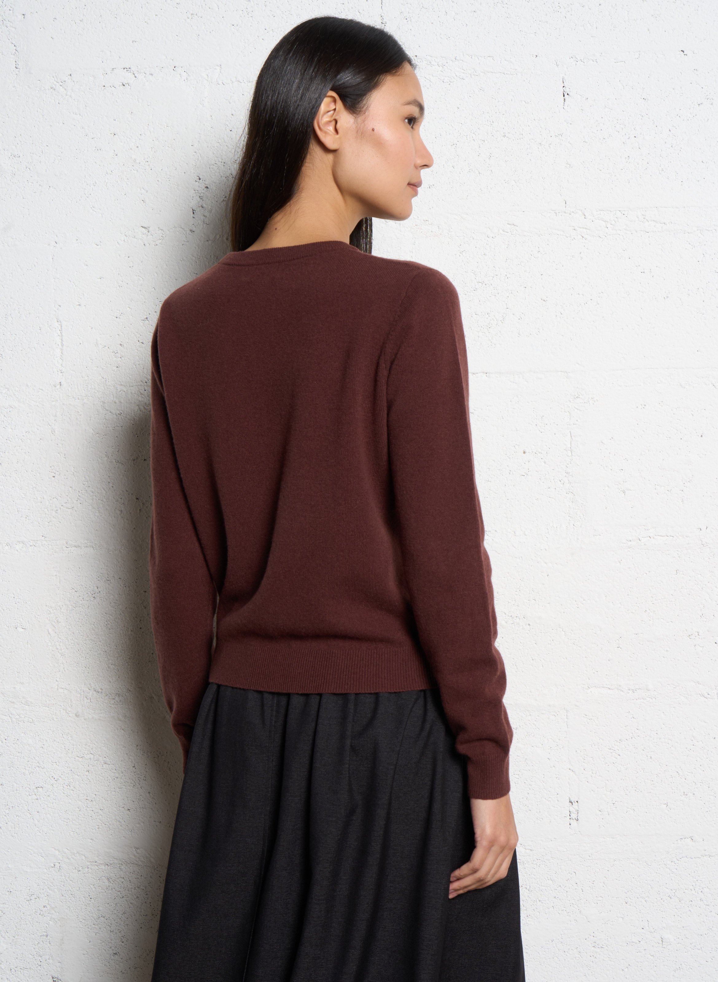 Pull droit en laine JC SOPHIE Rouge