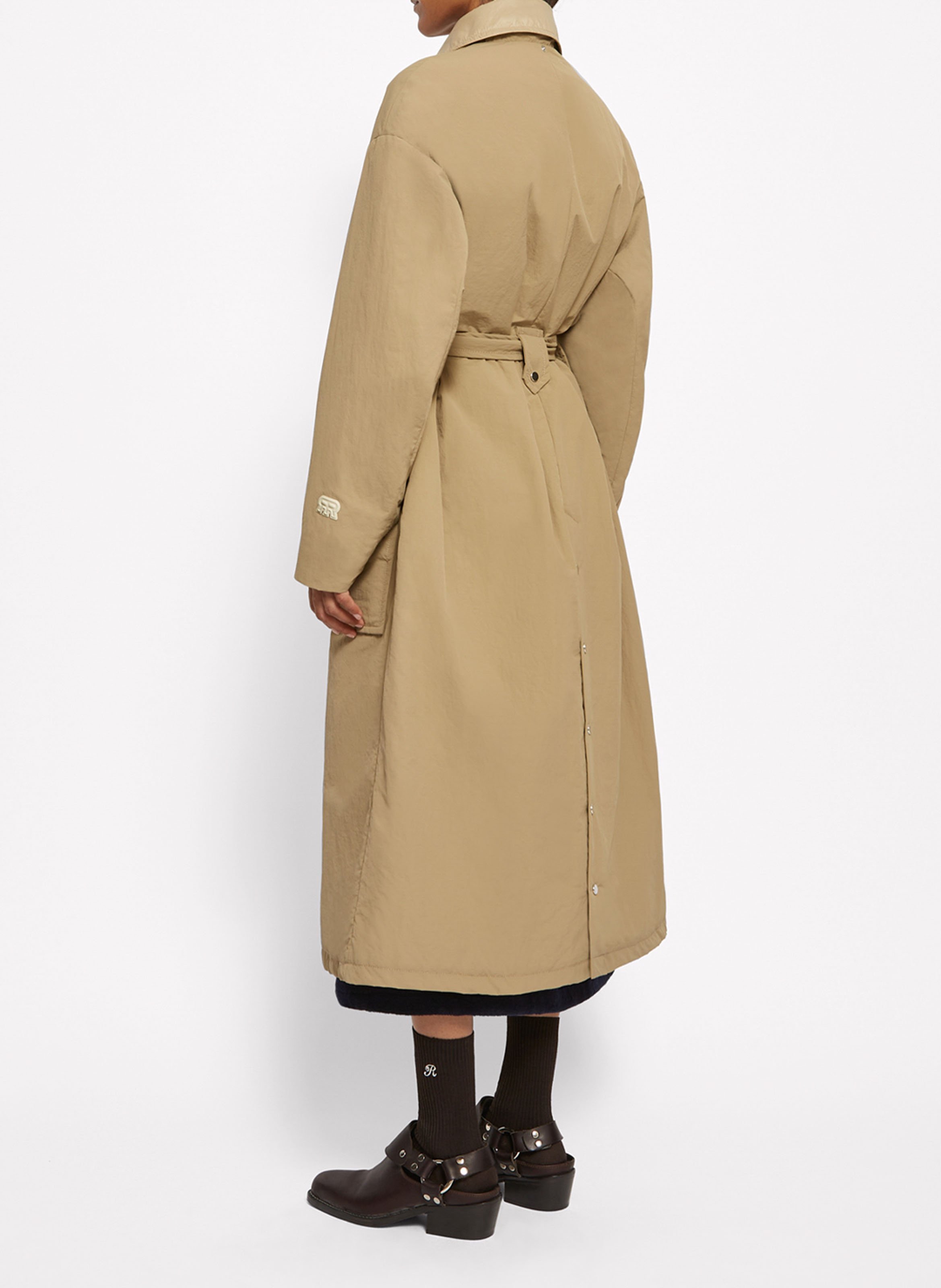 Trench col classique à capuche ROSEANNA Beige