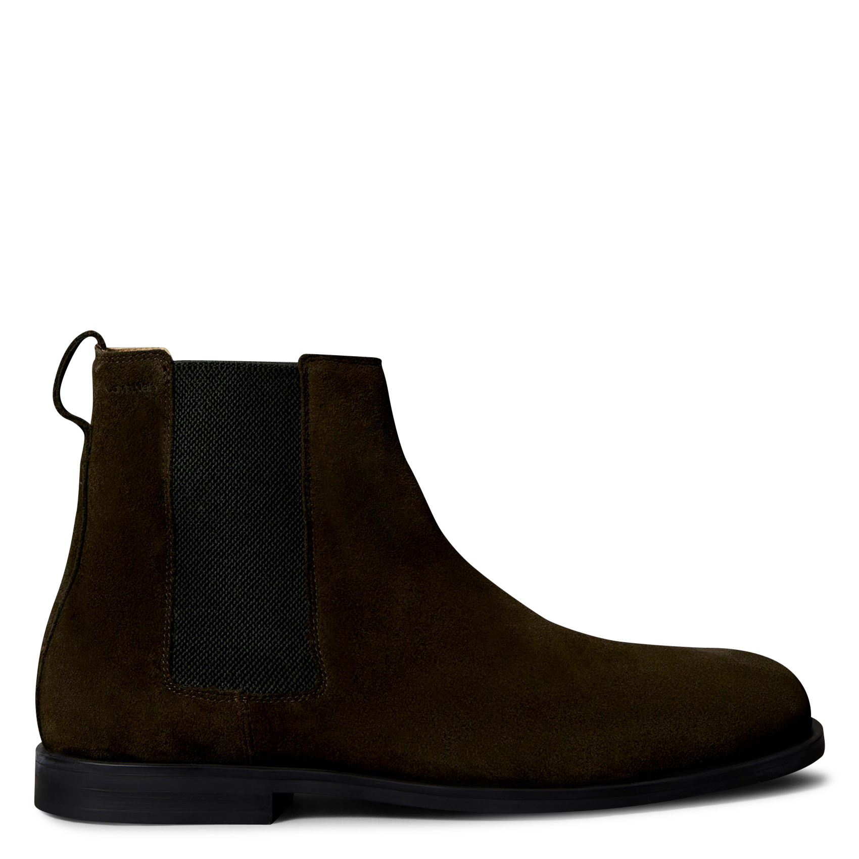 Bottines Chelsea unies en cuir CALVIN KLEIN Marron