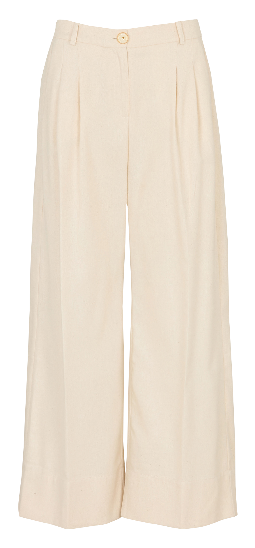 Pantalon large en coton mélangé TINSELS Blanc