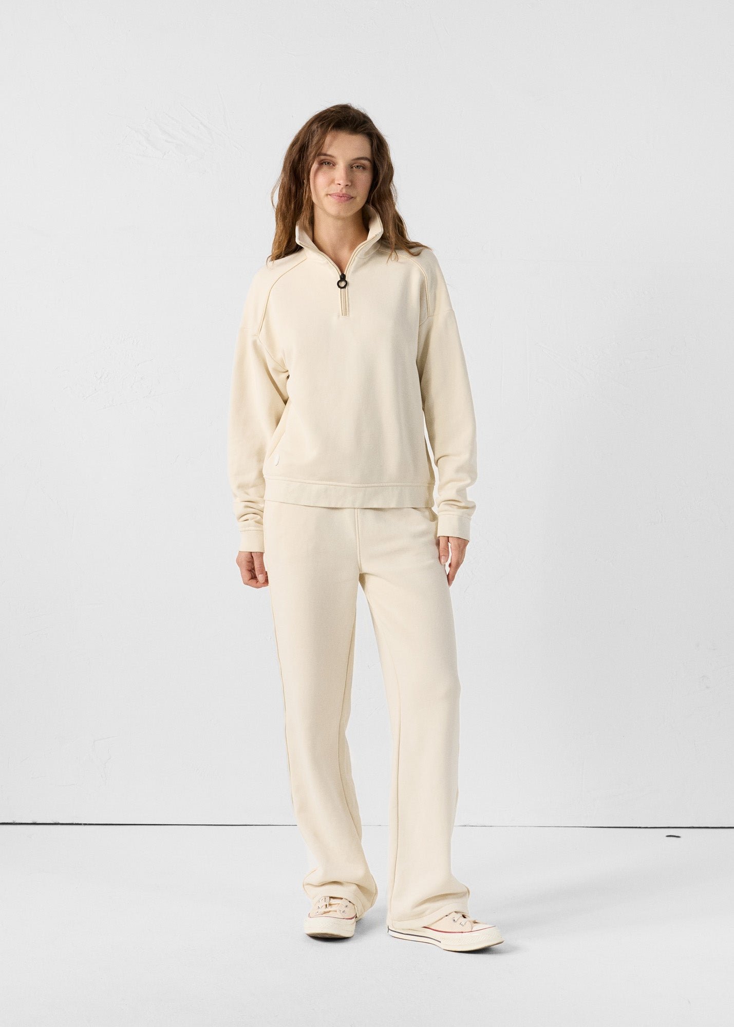 Half-zip sweatshirt JOTT White