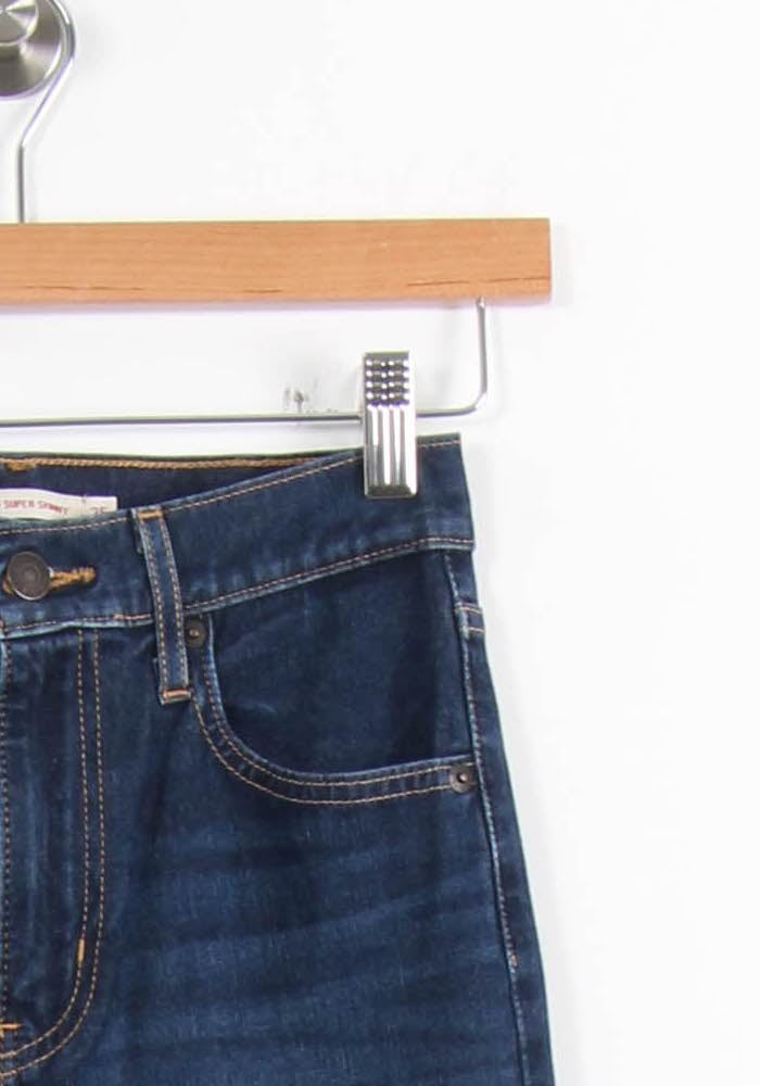 Cropped slim jeans with studs LEVI'S - Seconde main Blue