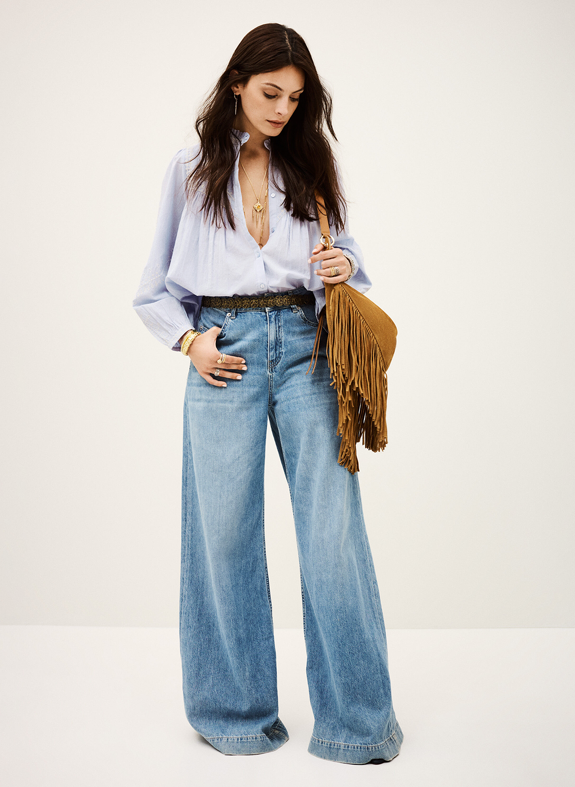 Blouse Colombine Ter BA&SH Blauw