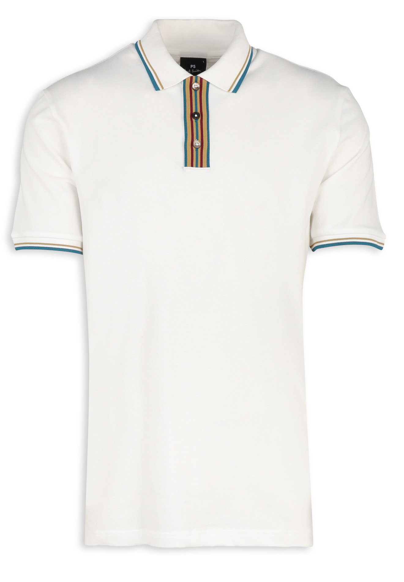Straight organic cotton polo shirt PAUL SMITH White