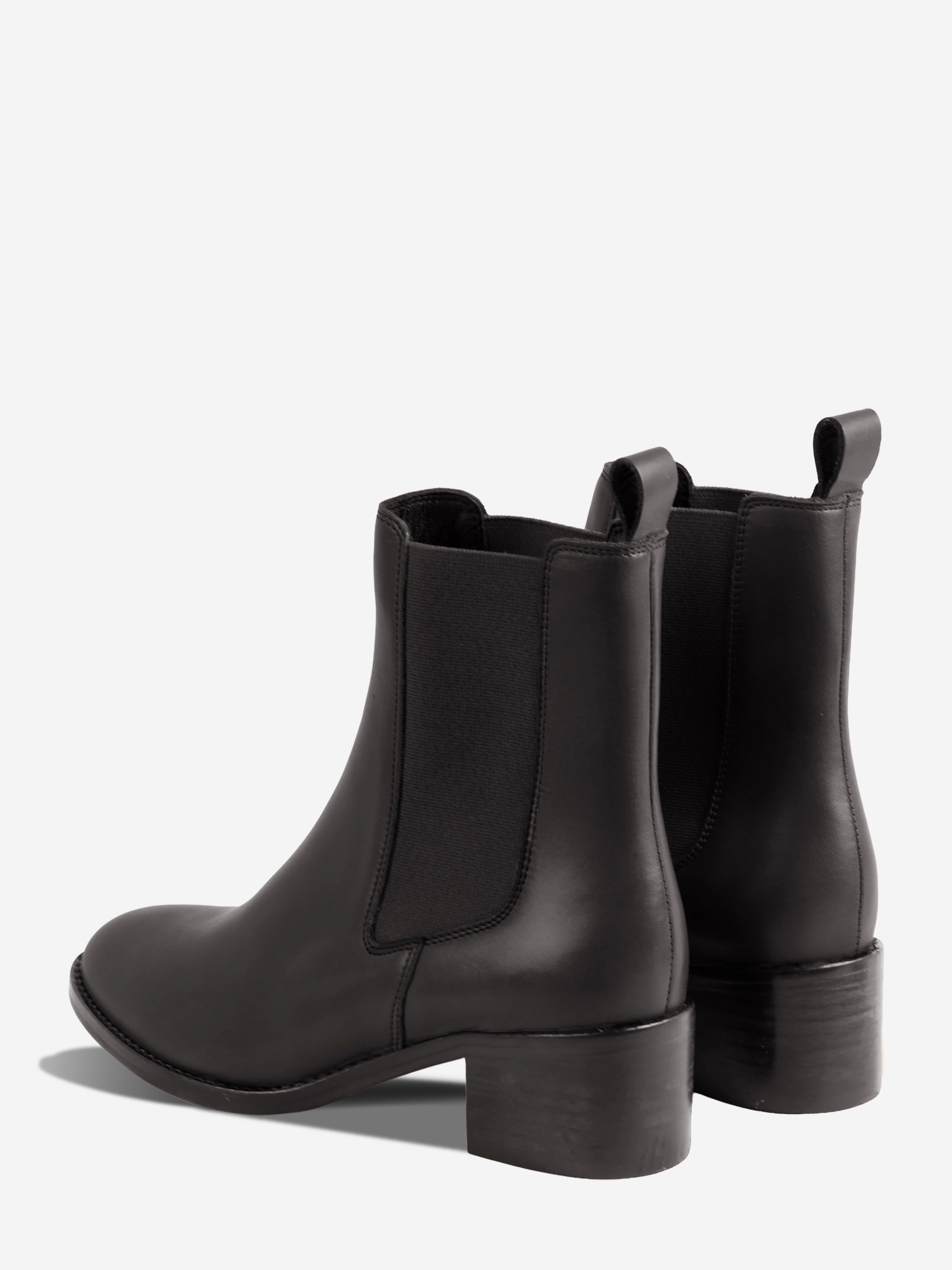 Juliette Leather Chelsea Boots JULES & JENN Black