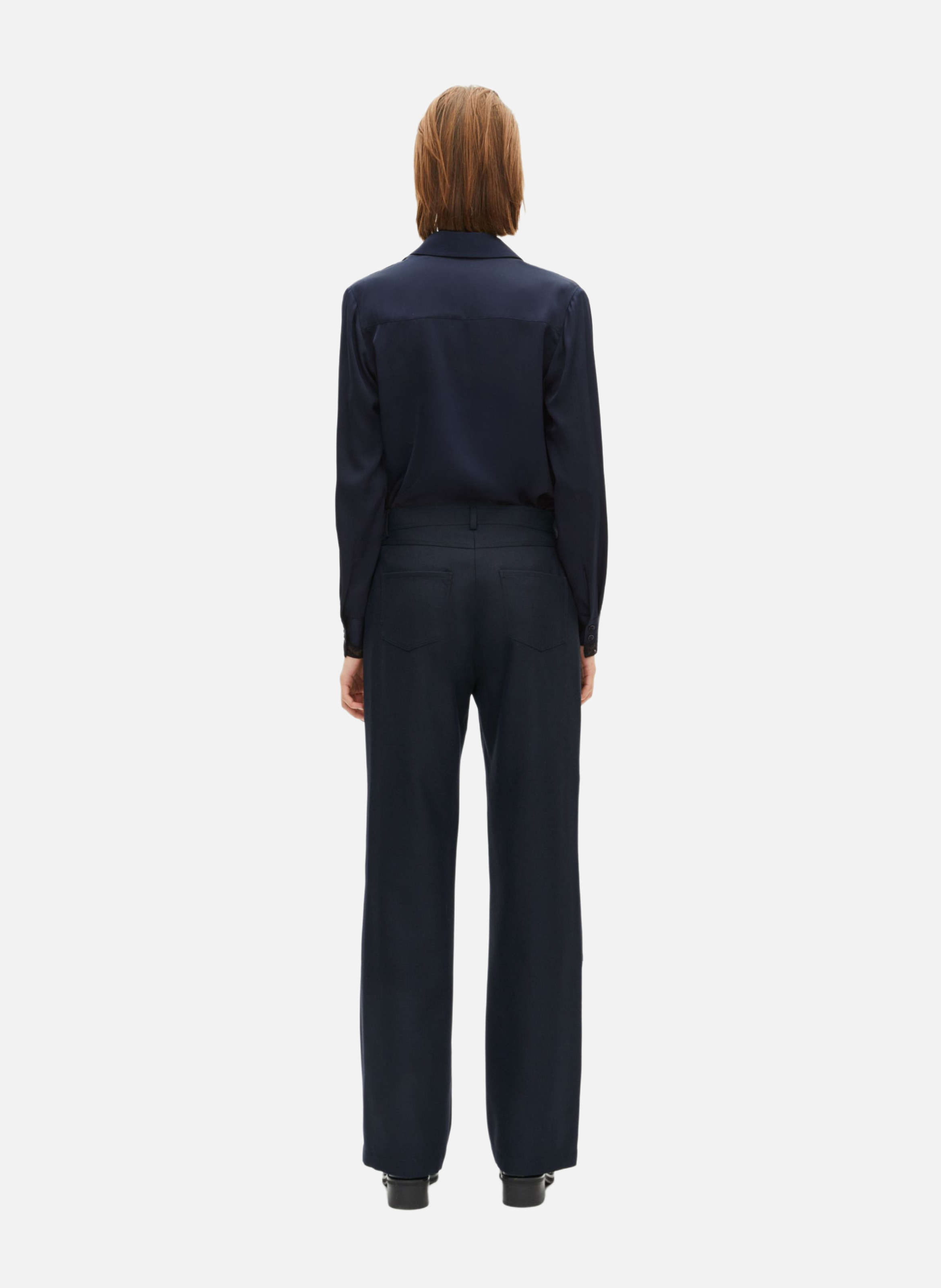 Straight-leg trousers with buttons THE KOOPLES Blue