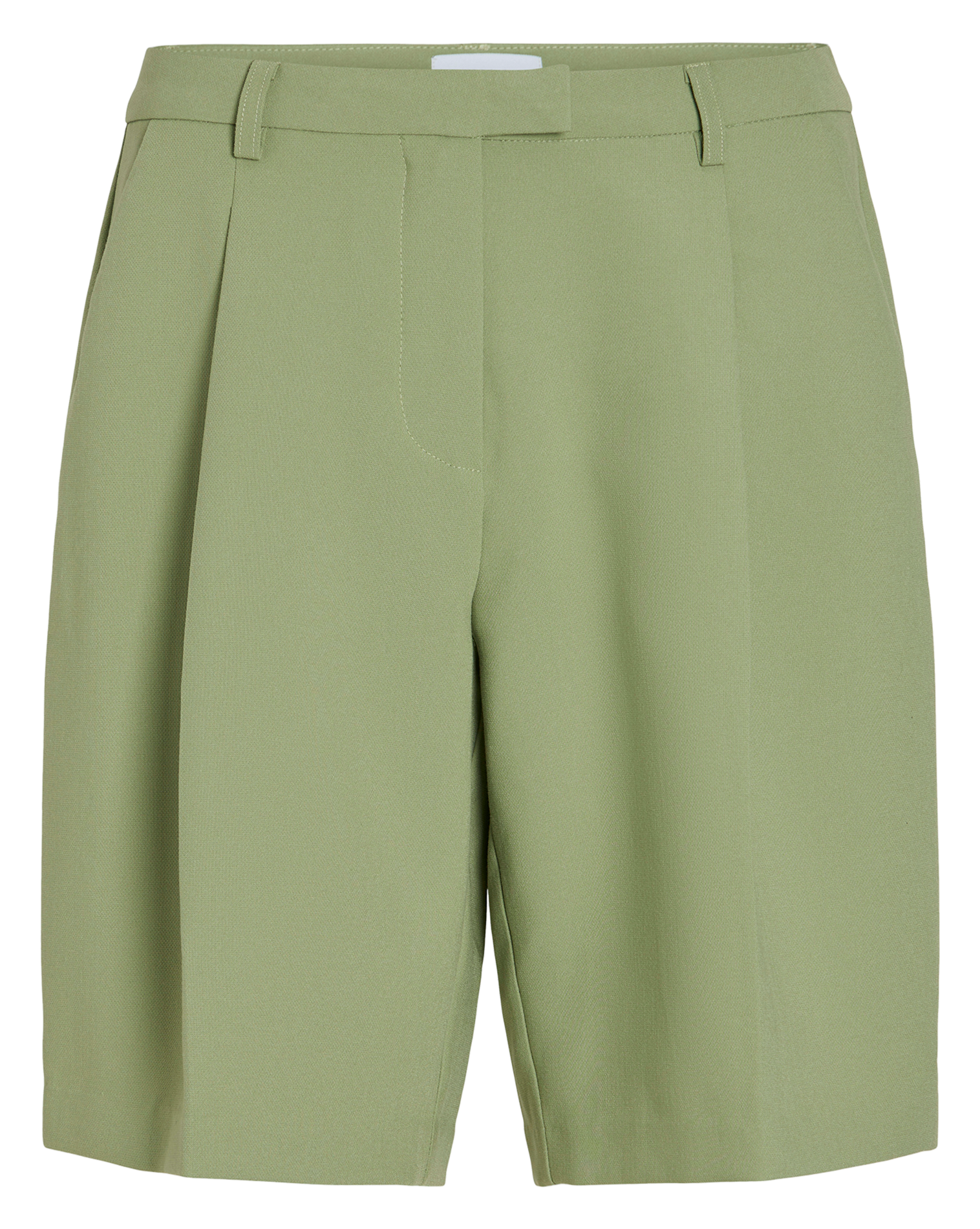 Straight-leg shorts with darts VILA Green