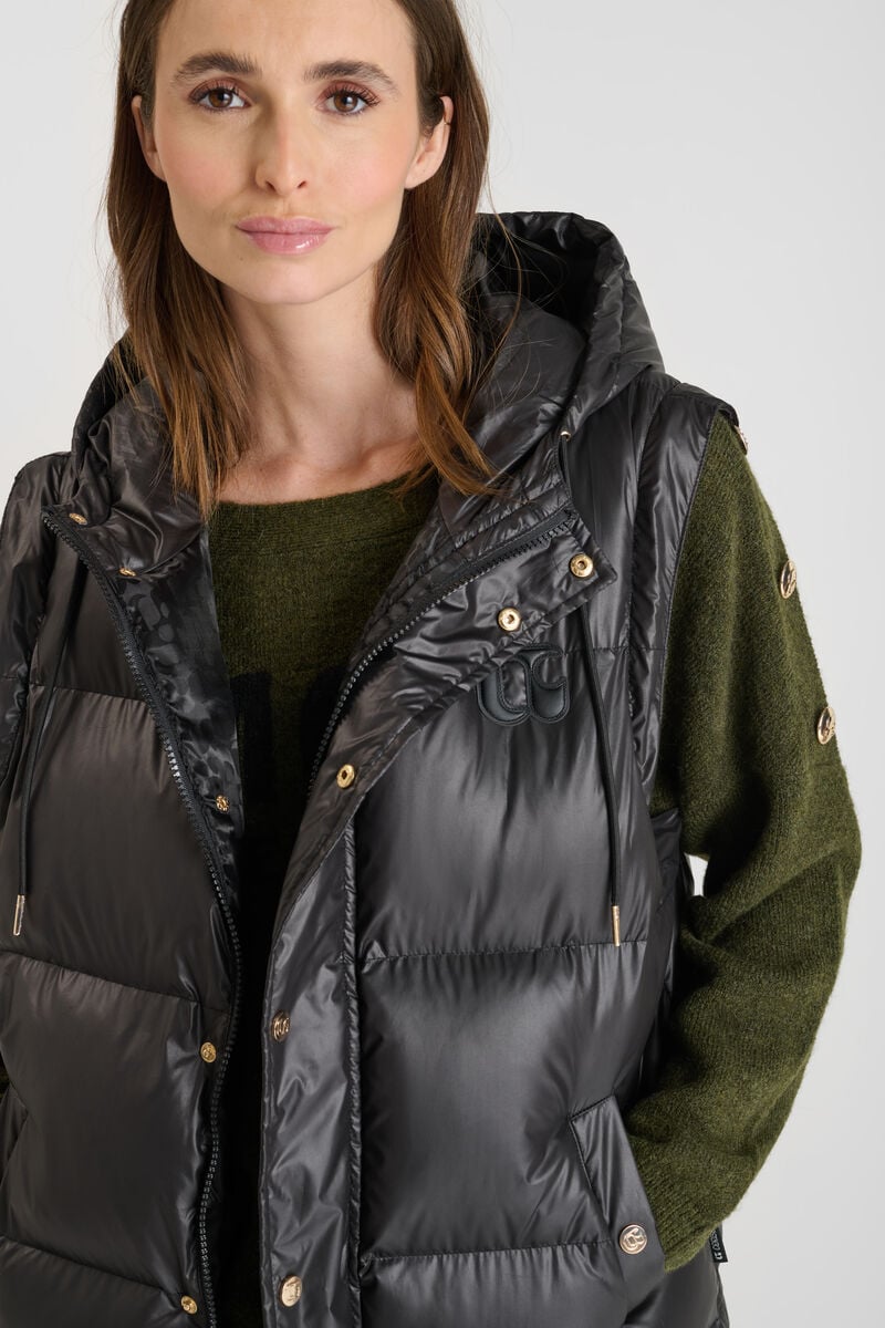 Brookvale Hoody padded jacket LE TEMPS DES CERISES Black