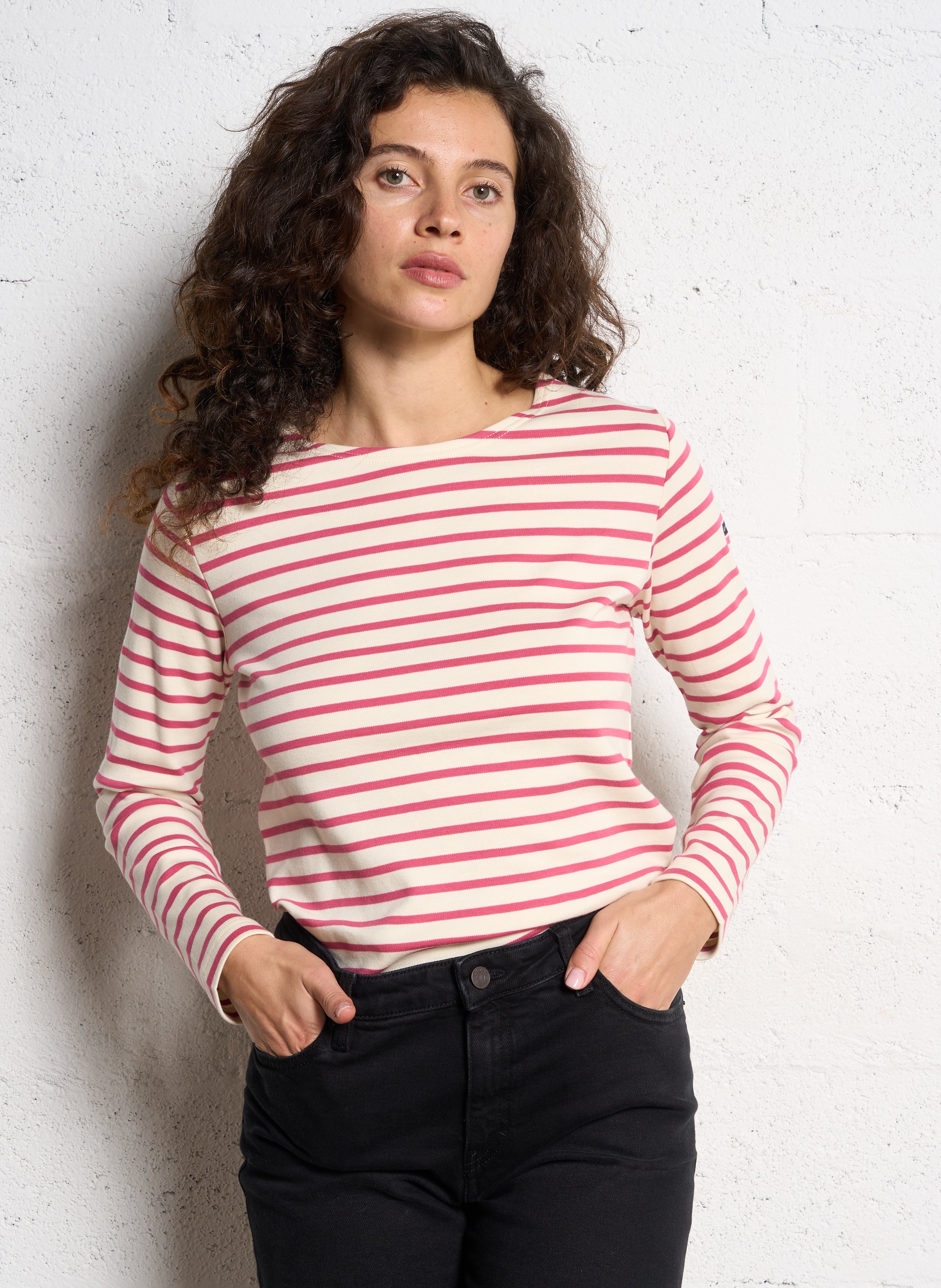 Round-neck cotton sailor top ARMOR LUX