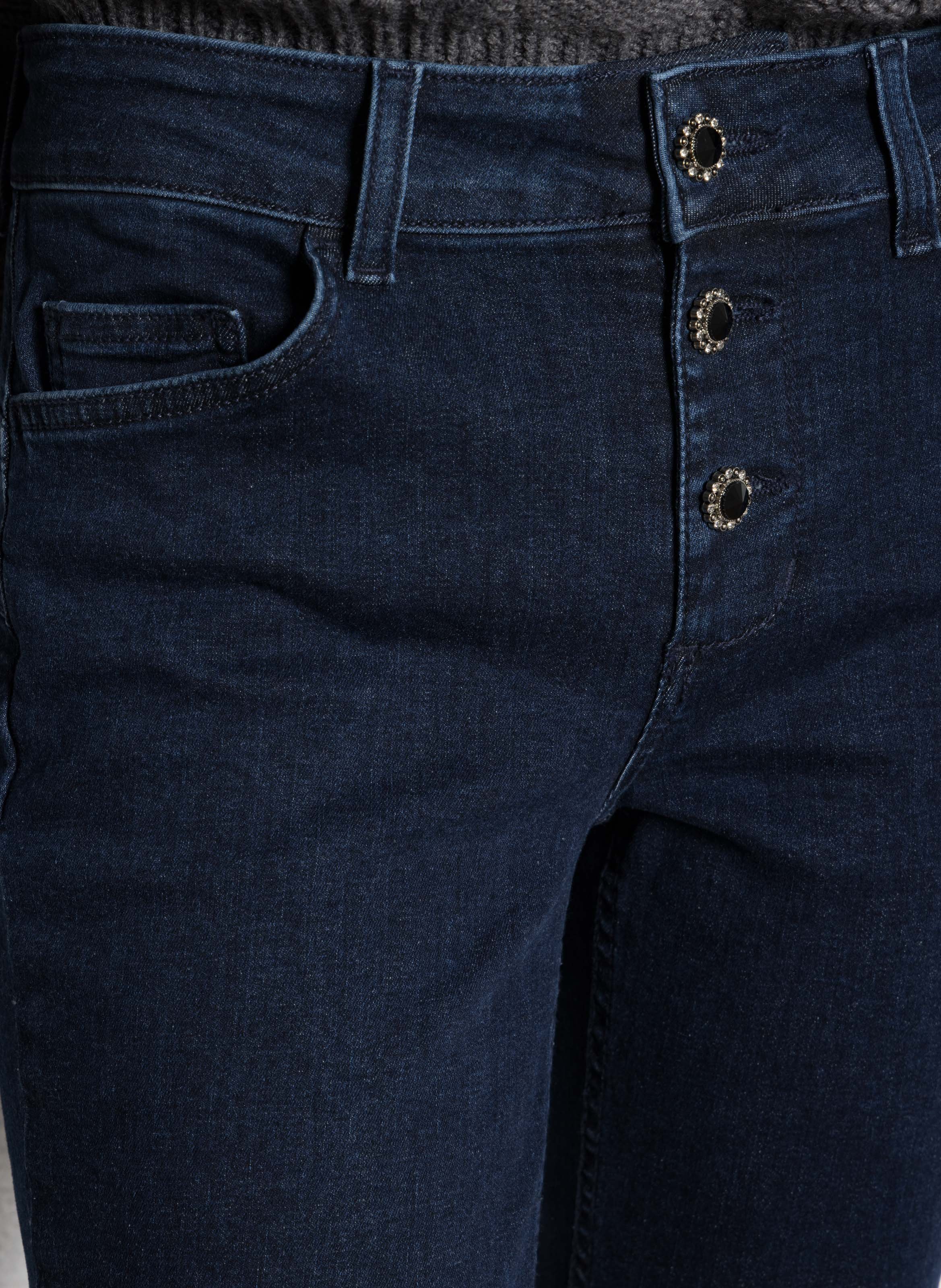 Jean bootcut en coton mélangé LIU JO Bleu