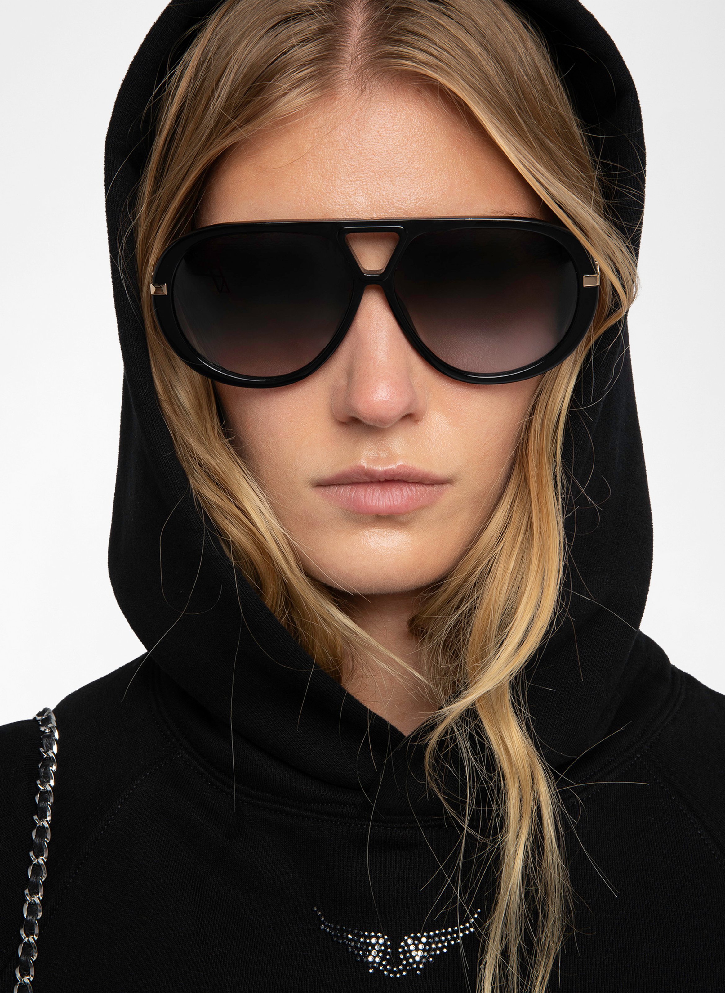 Felpa ampia in misto cotone biologico ZADIG&VOLTAIRE Nero