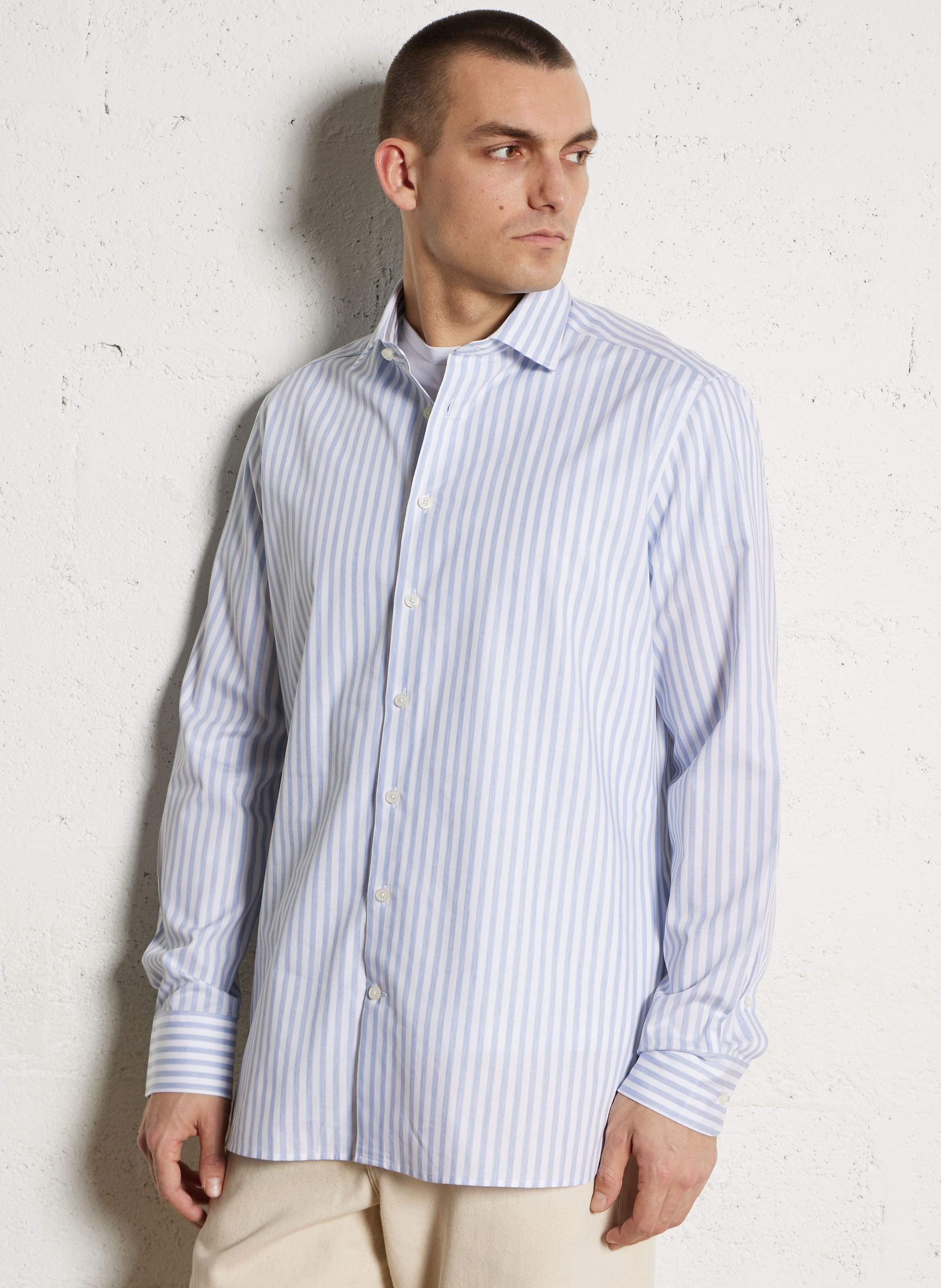 Gestreept overhemd HACKETT Blauw