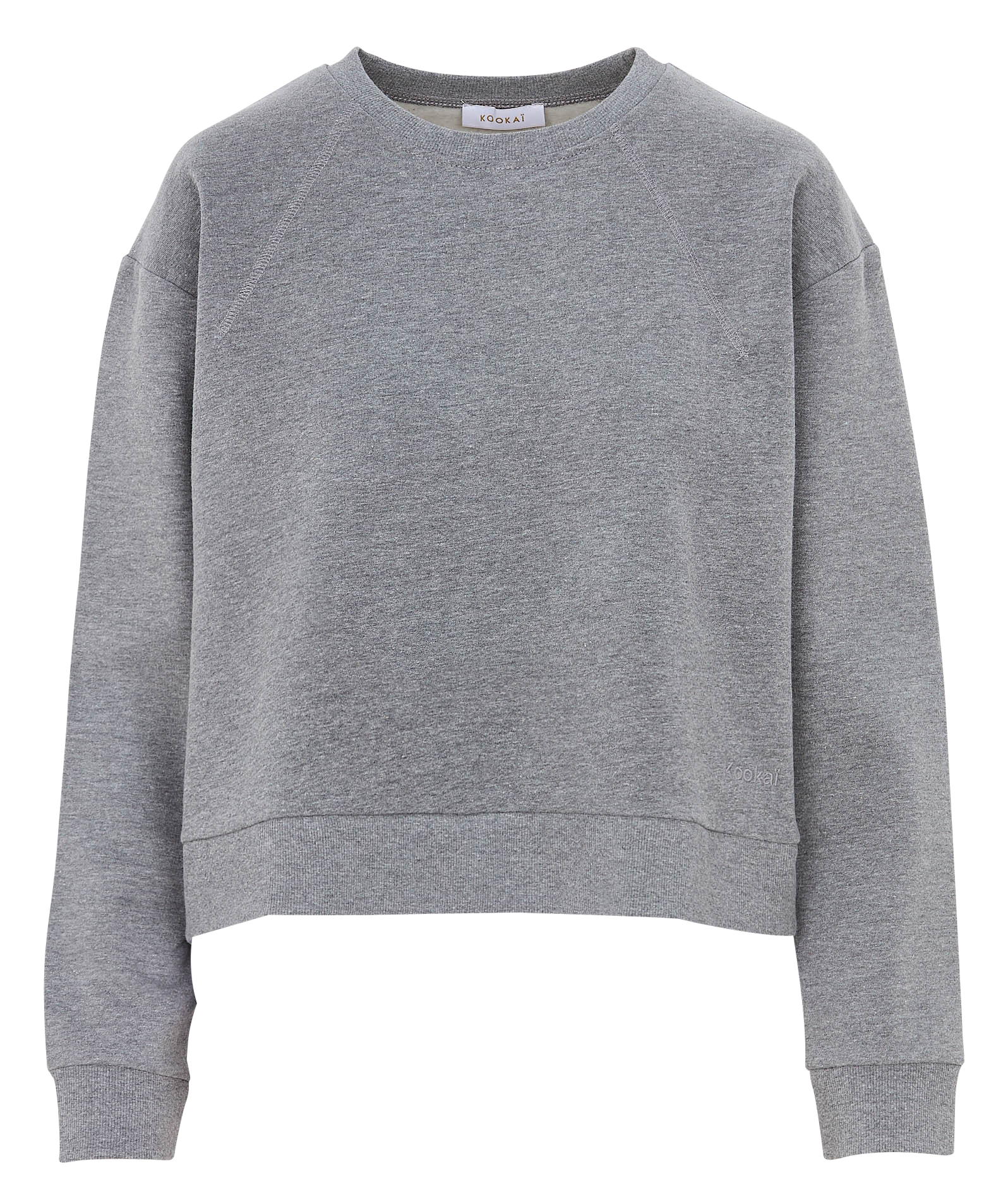 Sweat droit avec superposition chemise KOOKAI Gris