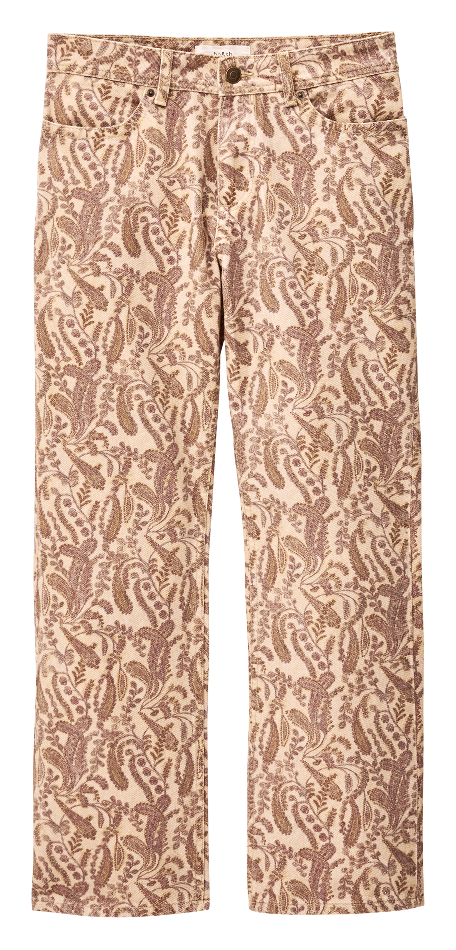 Norton printed straight trousers BA&SH Beige