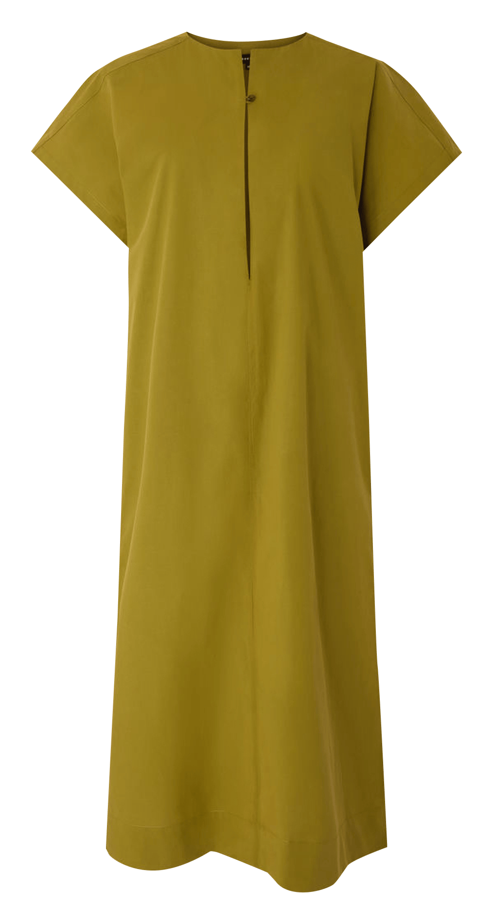 Vestido midi de algodón orgánico cuello redondo SOEUR Verde