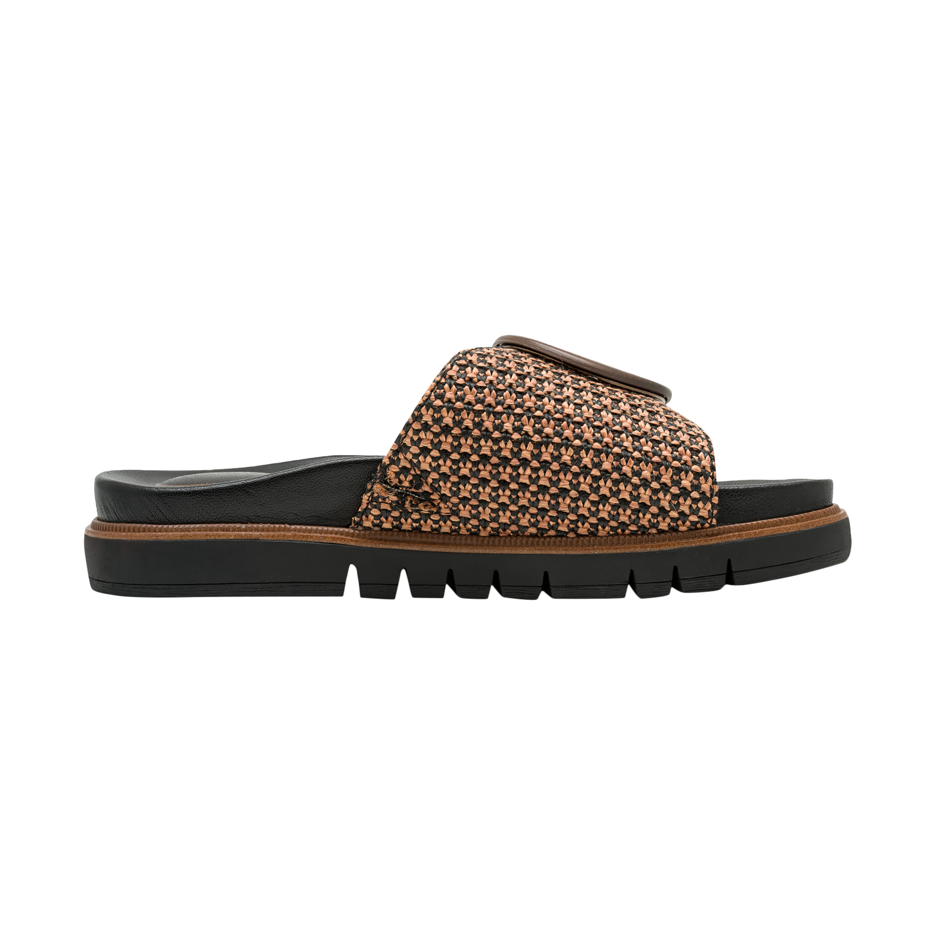Leather Comfort Sandals TAMARIS Black