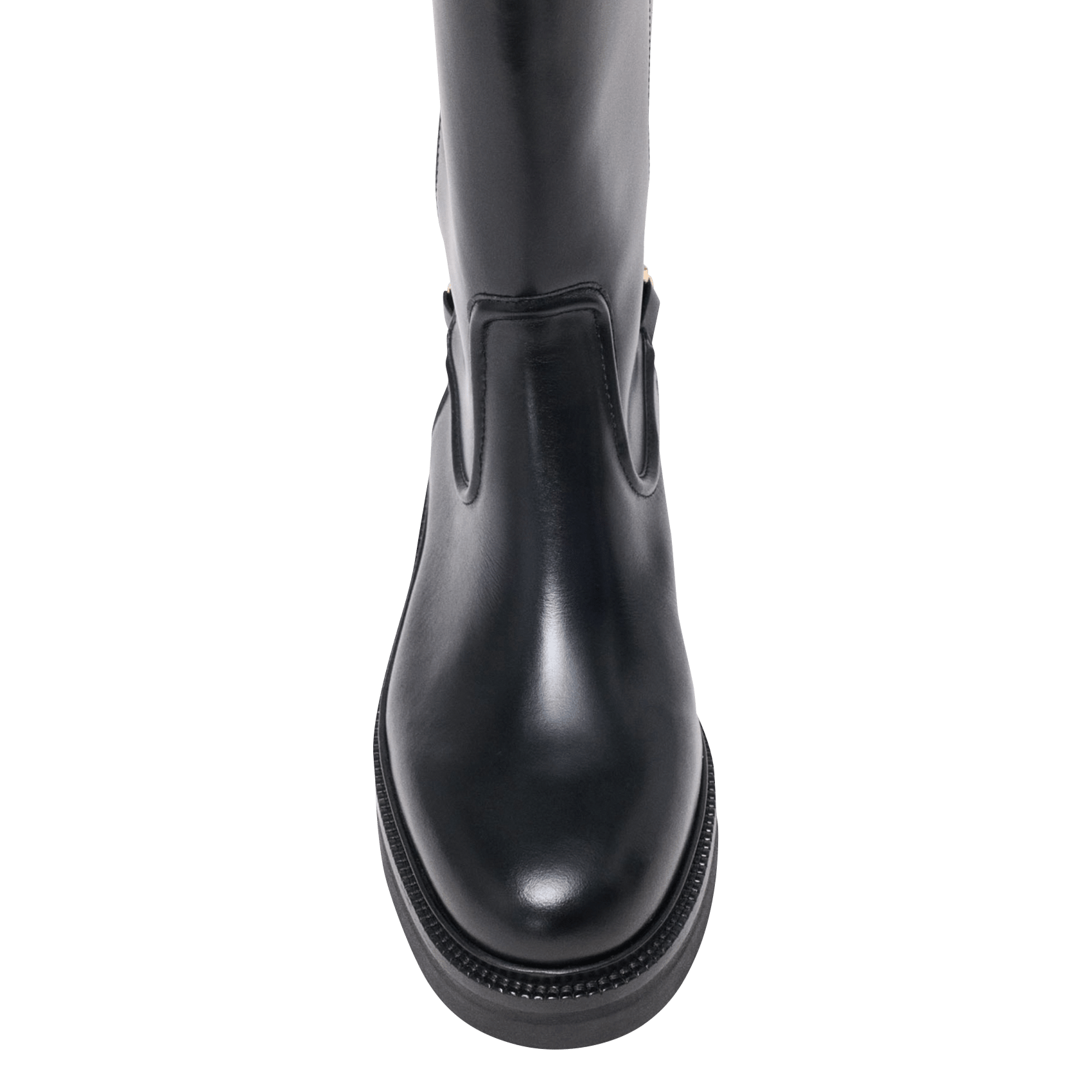 Bottes en cuir MAJE Noir