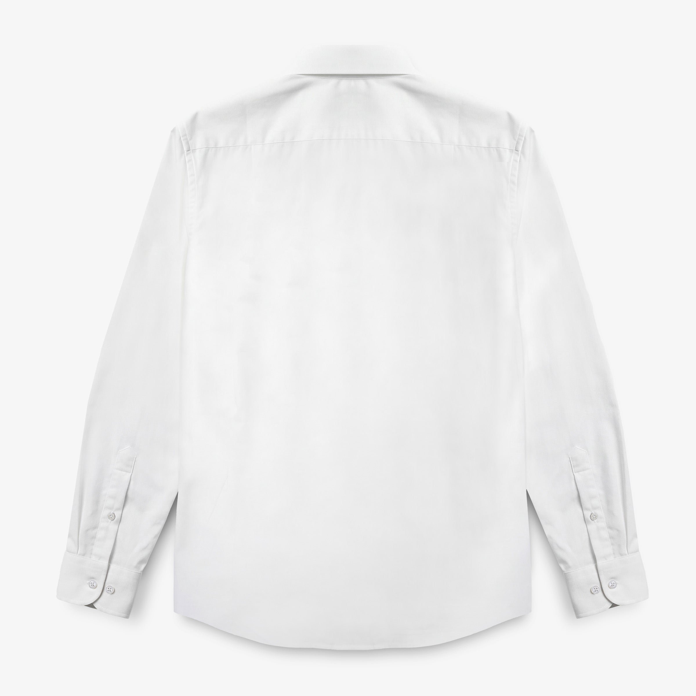 Chemise manches longues en coton blanche sans poche SERGE BLANCO Blanc