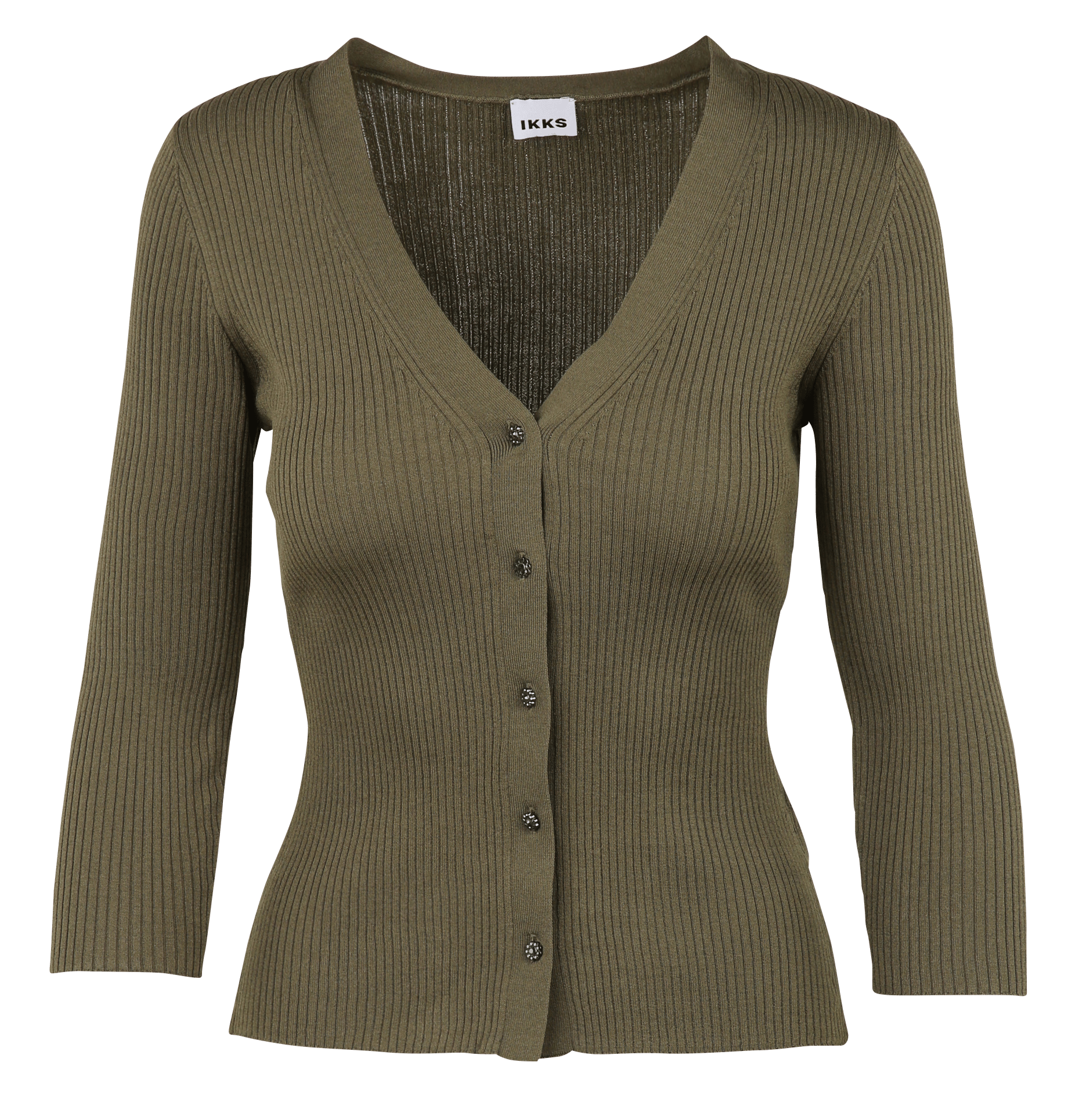 Gebreide vest met V-hals en knoopsluiting IKKS