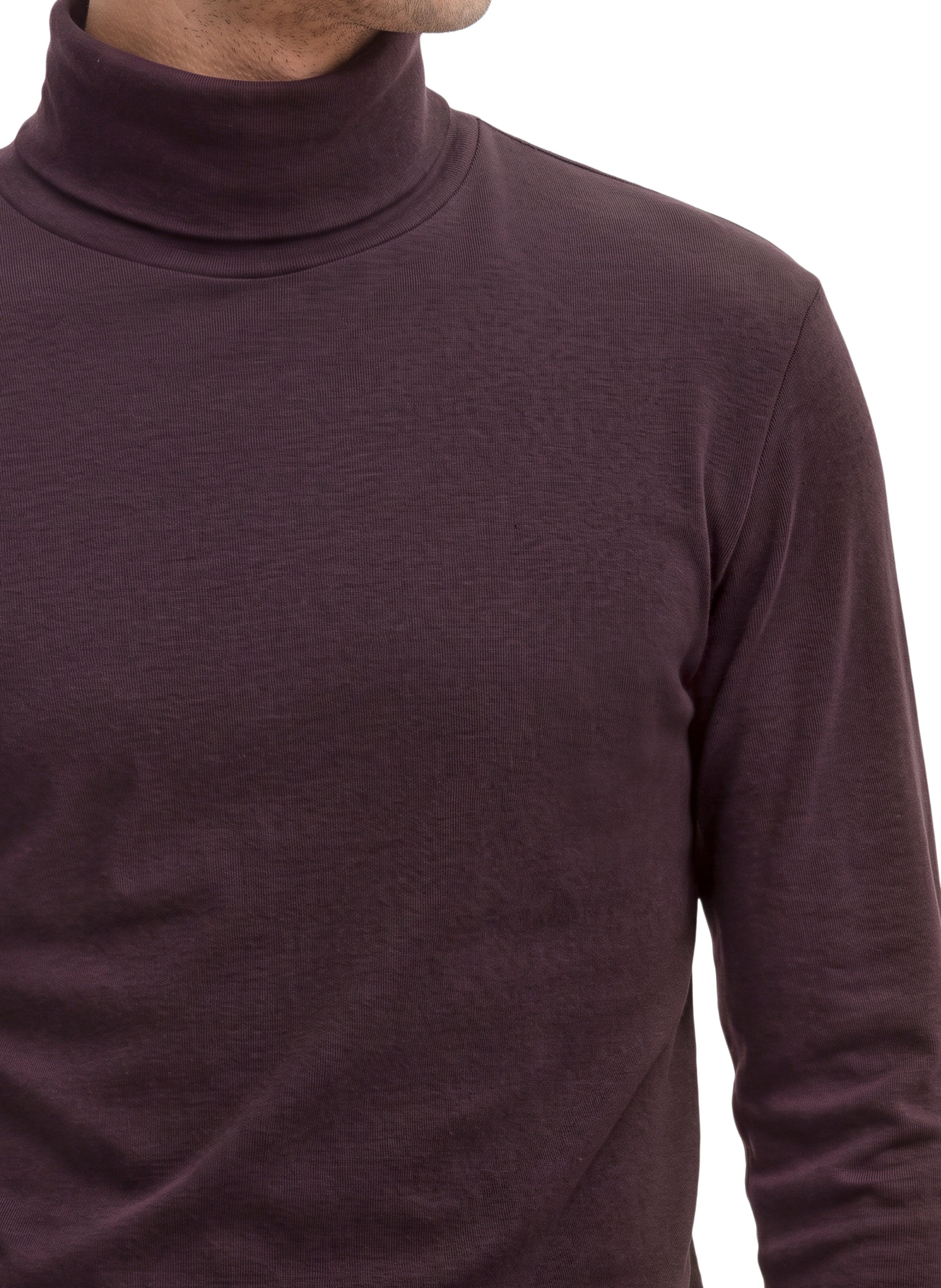 Cotton roll-neck sweater MARC O'POLO Purple