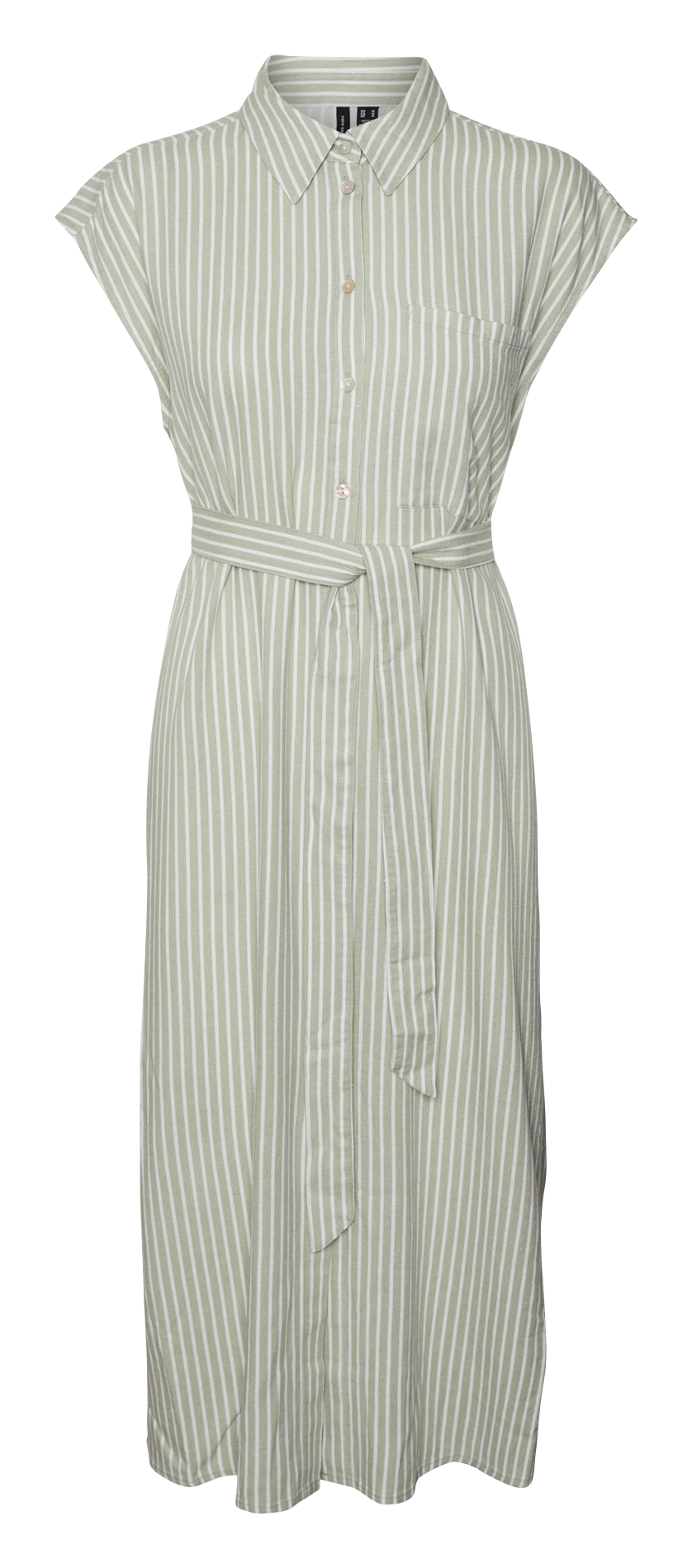 Robe chemise droite à rayures VERO MODA CURVE Vert
