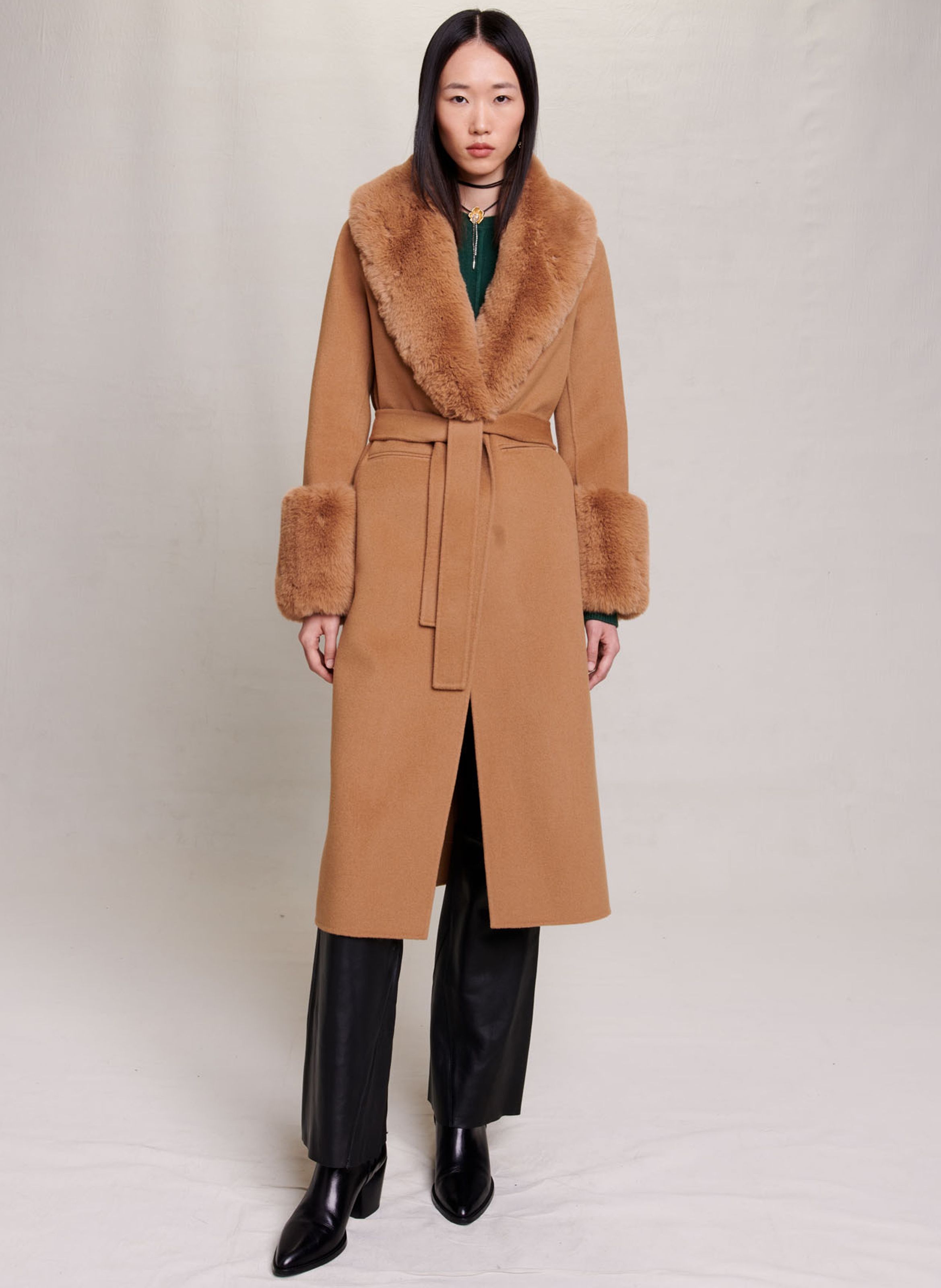 Manteau marron best sale camel femme