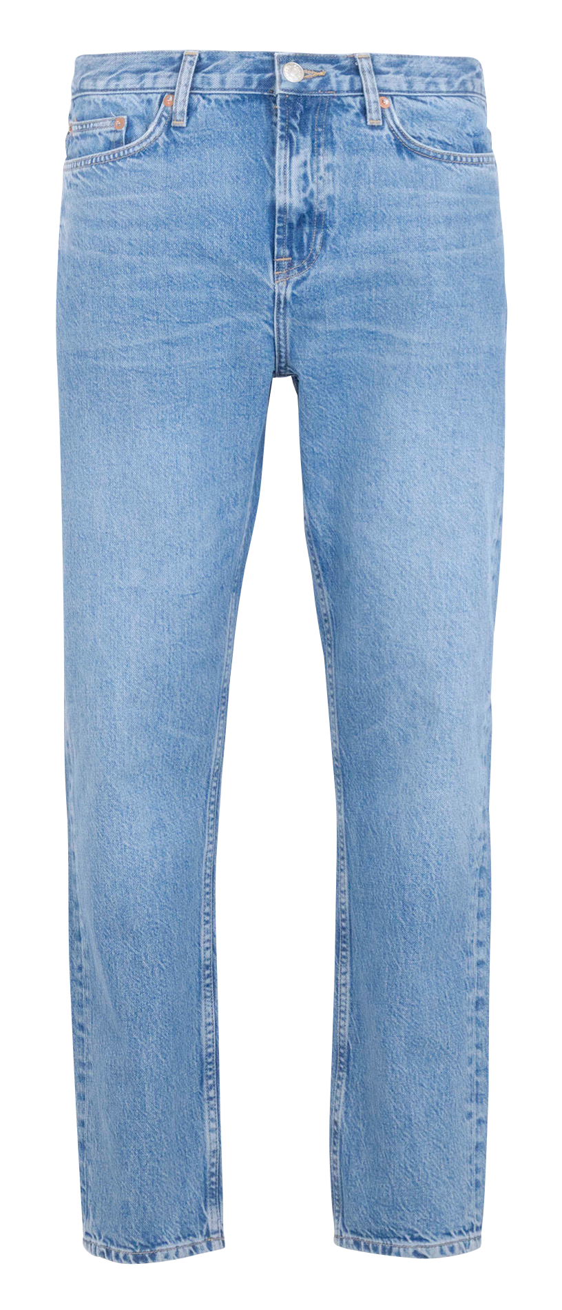 Jean droit en coton bio SAMSOE SAMSOE Bleu