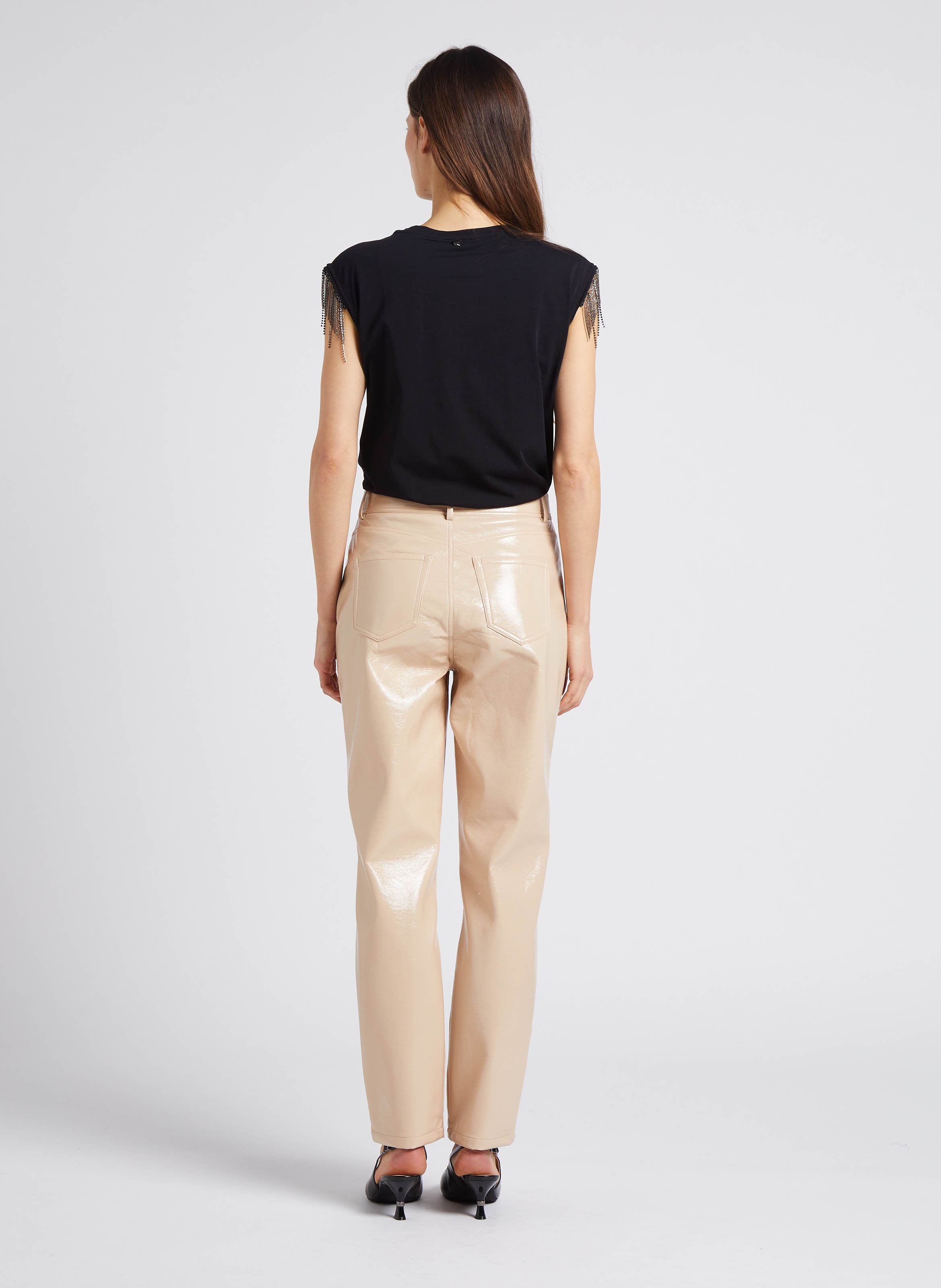 Pantalon verni hot sale