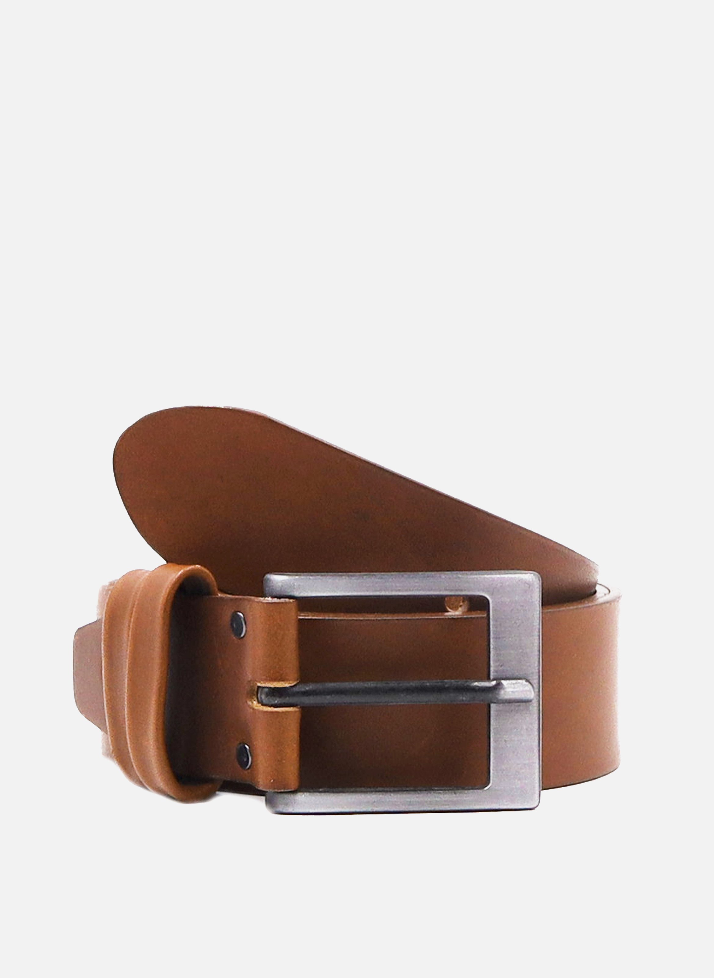 Smooth leather casual belt JULES & JENN