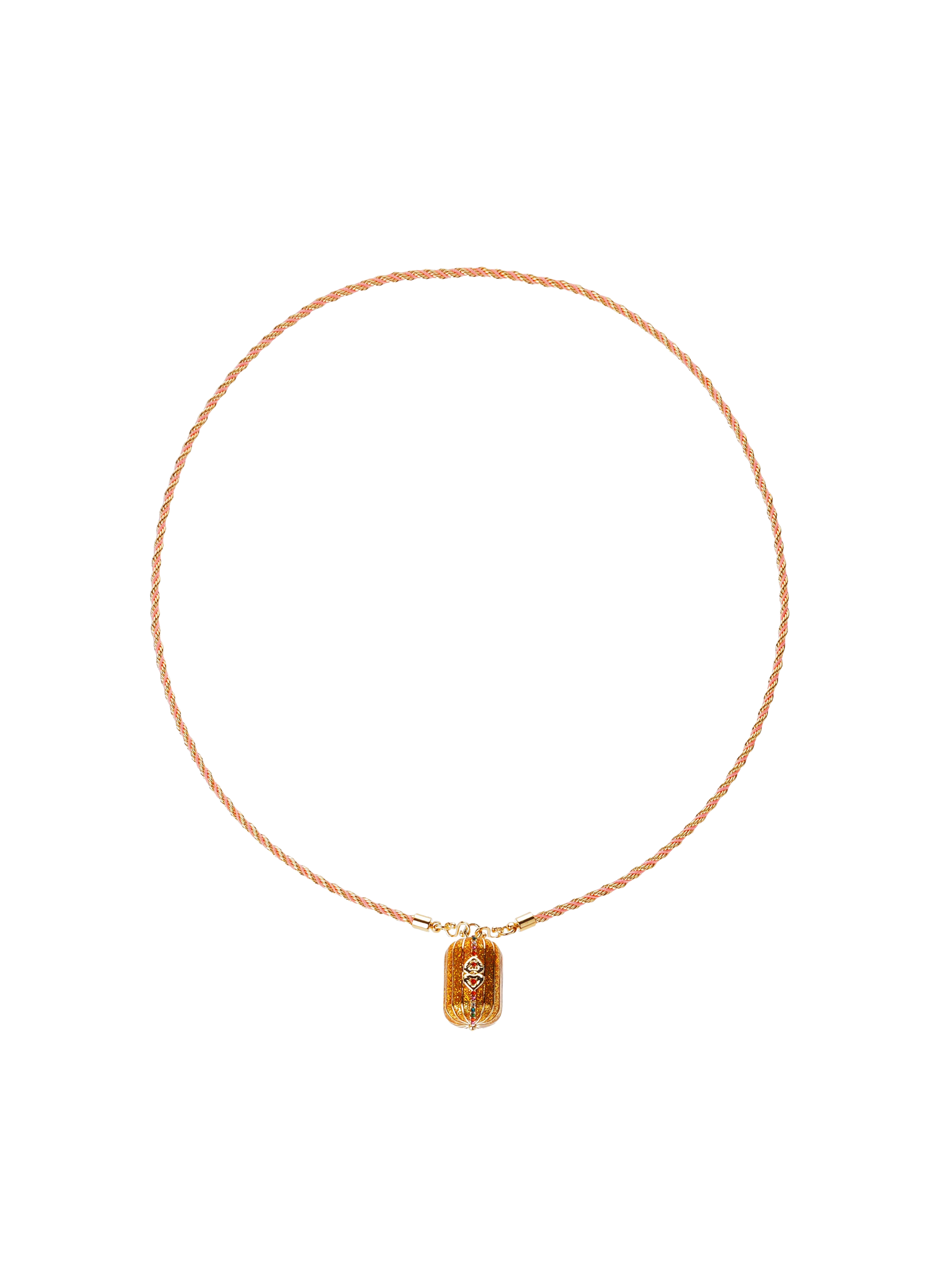 Long cord necklace with central charm HIPANEMA Golden