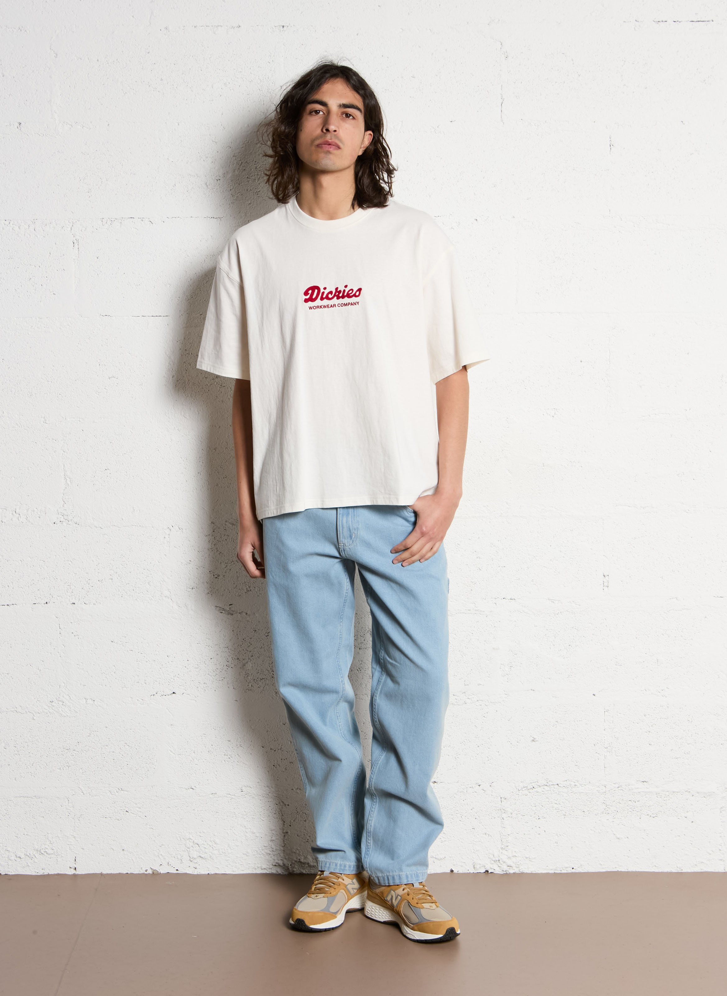 Jean droit en coton DICKIES Bleu