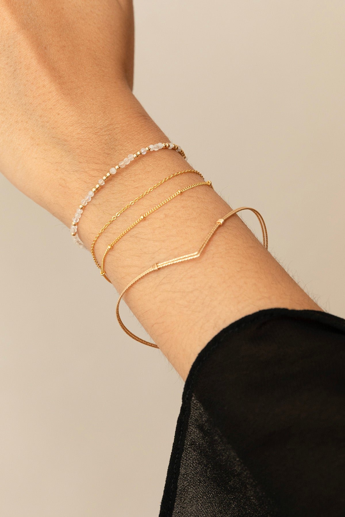 Double bracelet YAY Golden